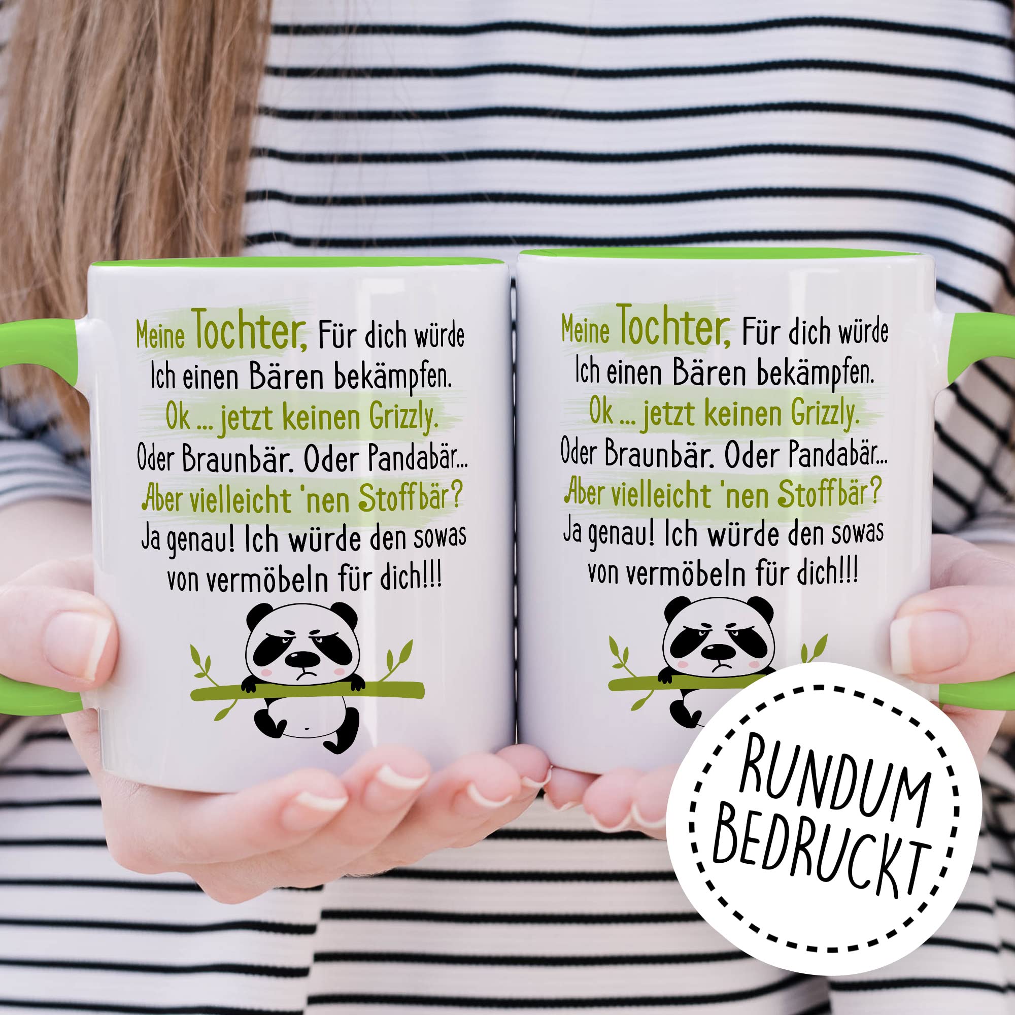 Sohn Tasse Geschenk, Mein Sohn für dich würde ich einen Bären bekämpfen Geschenkidee Vater Mutter Kaffeetasse mit Spruch lustig Kaffee-Becher Witztasse Teetasse Mama Papa