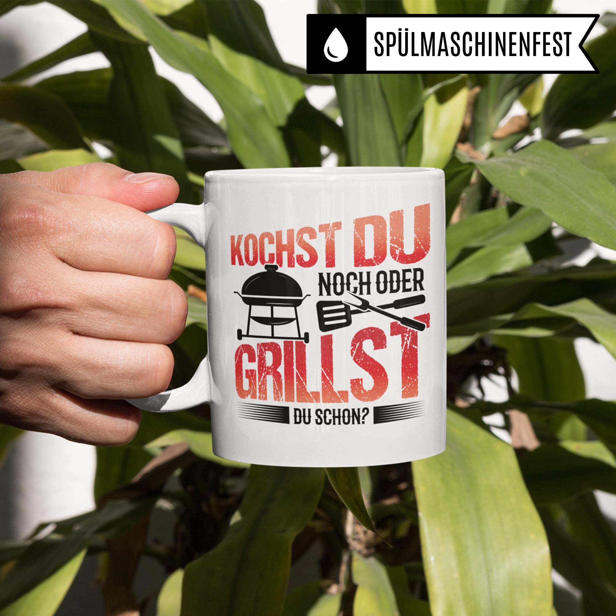 Pagma Druck Grillen Tasse - Grill Geschenk für Männer - BBQ Grillmeister Spruch Becher Geschenkidee für Grill Fans