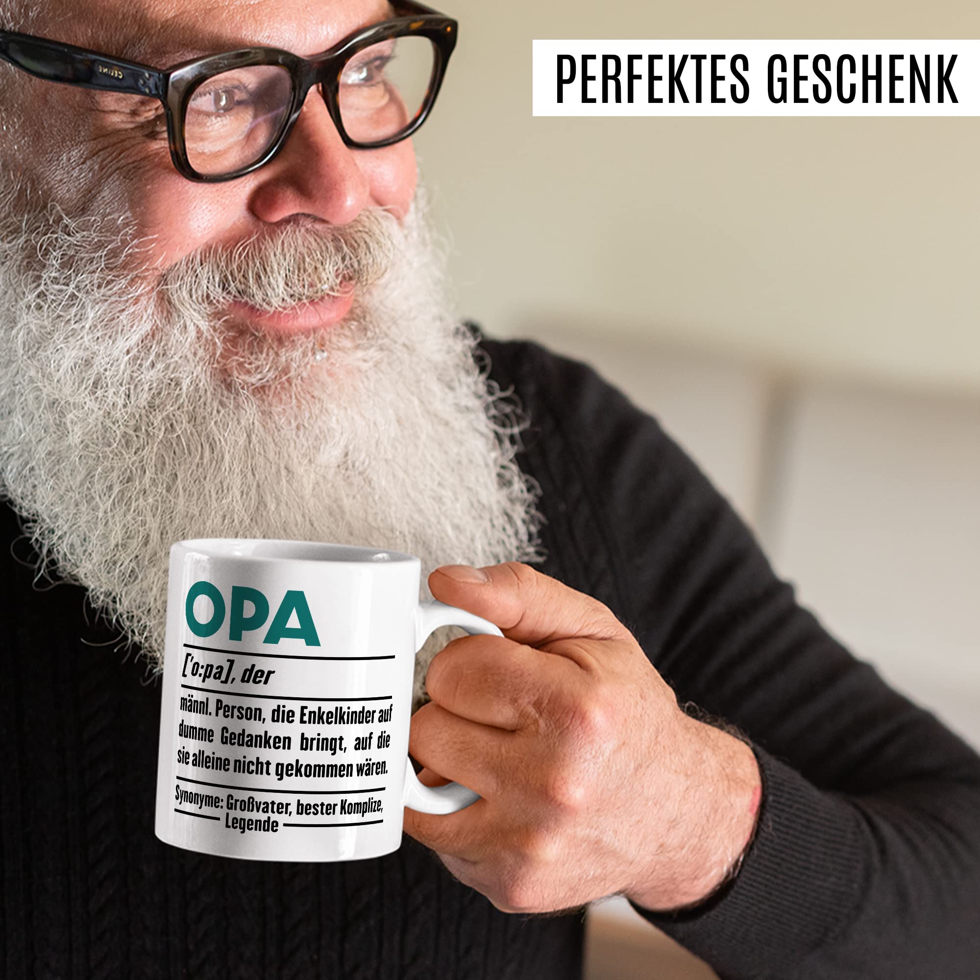 Tasse Opa Enkel Spruch Opas Geschenk Großvater schöne Geschenkidee Kaffee-Becher