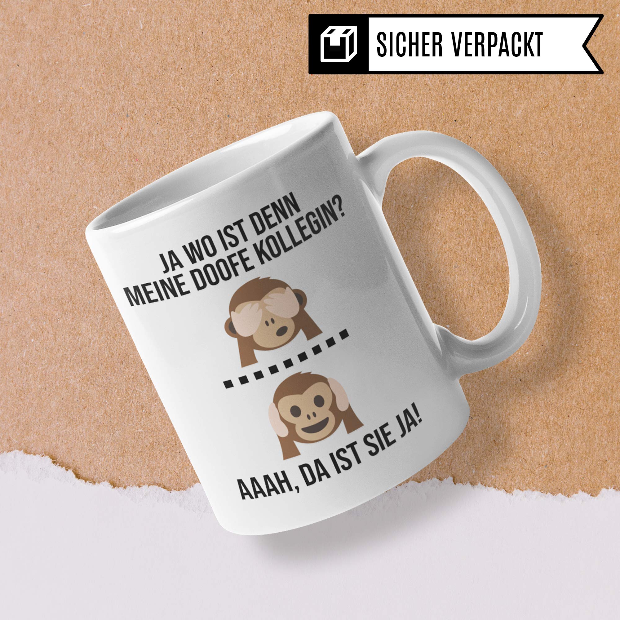 Kollegin Tasse lustig, Kollegin Geschenk Becher, Geschenkidee Büro Arbeitskollegin, Abschied Kaffeebecher beste Kollegin Lieblingskollegin Abschiedsgeschenk Becher Kollege Kaffeetasse