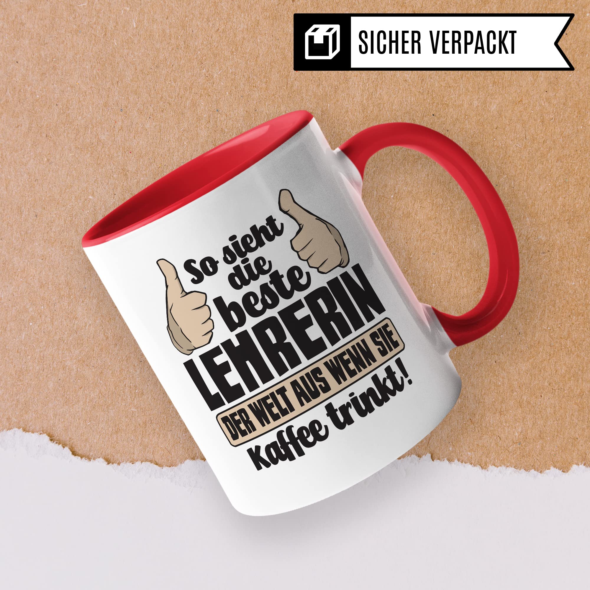 Tasse Lehrerin mit Spruch lustig Kaffeetasse Geschenkidee für Lehrerinnen Geschenk Grundschullehrerin Tasse Abschied Lehrerin Abschiedsgeschenk Gymnasium Kaffee-Becher