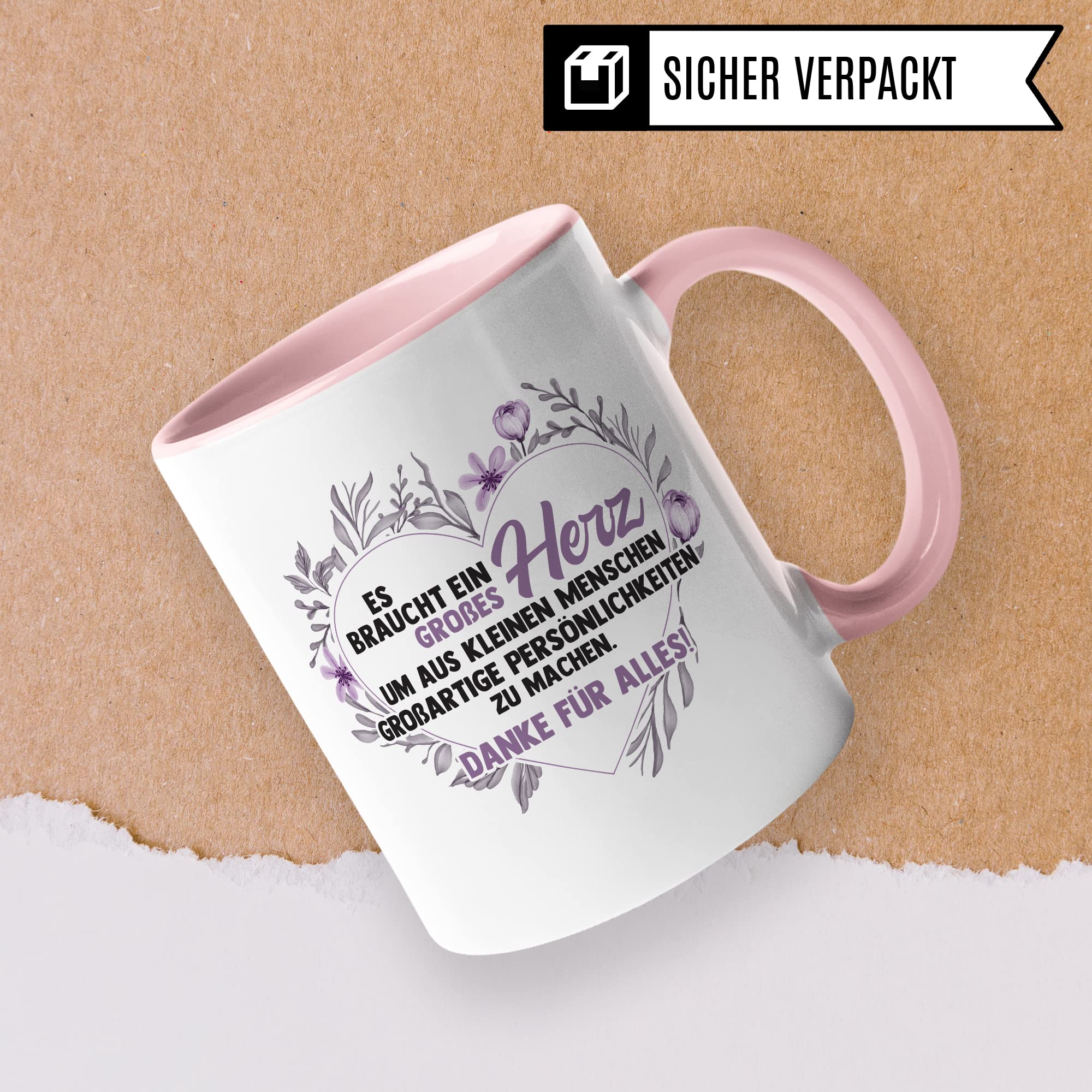 Lehrerin Tasse Erzieherin Geschenk Kaffee-Tasse Kaffee-Becher Lehrerin Geschenkidee Kindergärtnerin Kindergarten Tasse Abschied Kinderpflegerin Abschiedsgeschenk