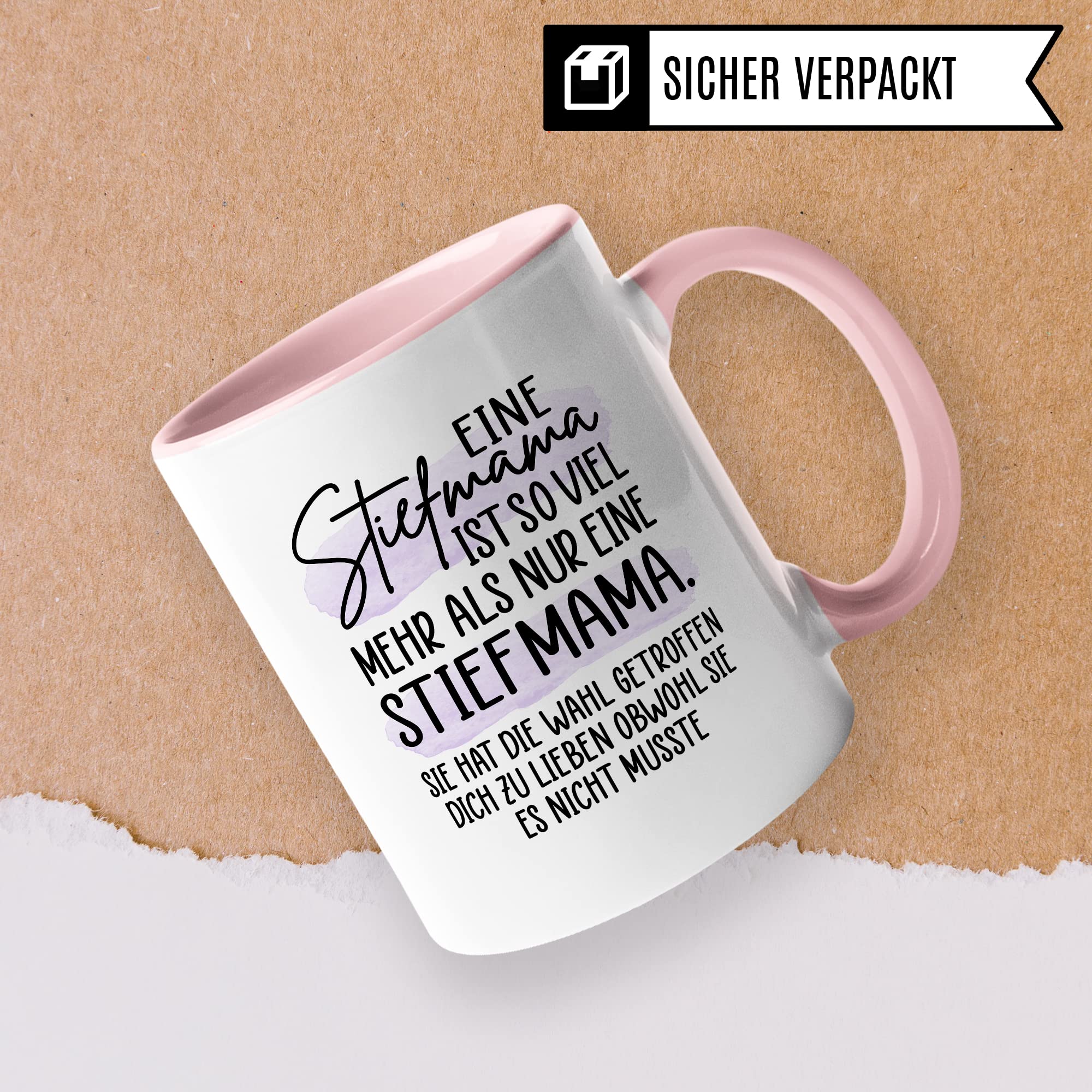 Tasse Stiefmutter Geschenk, Eine Stiefmama ist so viel mehr als nur eine Stiefmama Geschenkidee Kaffee-Becher Tasse mit Spruch Kaffeetasse Stiefmutter Ziehmutter
