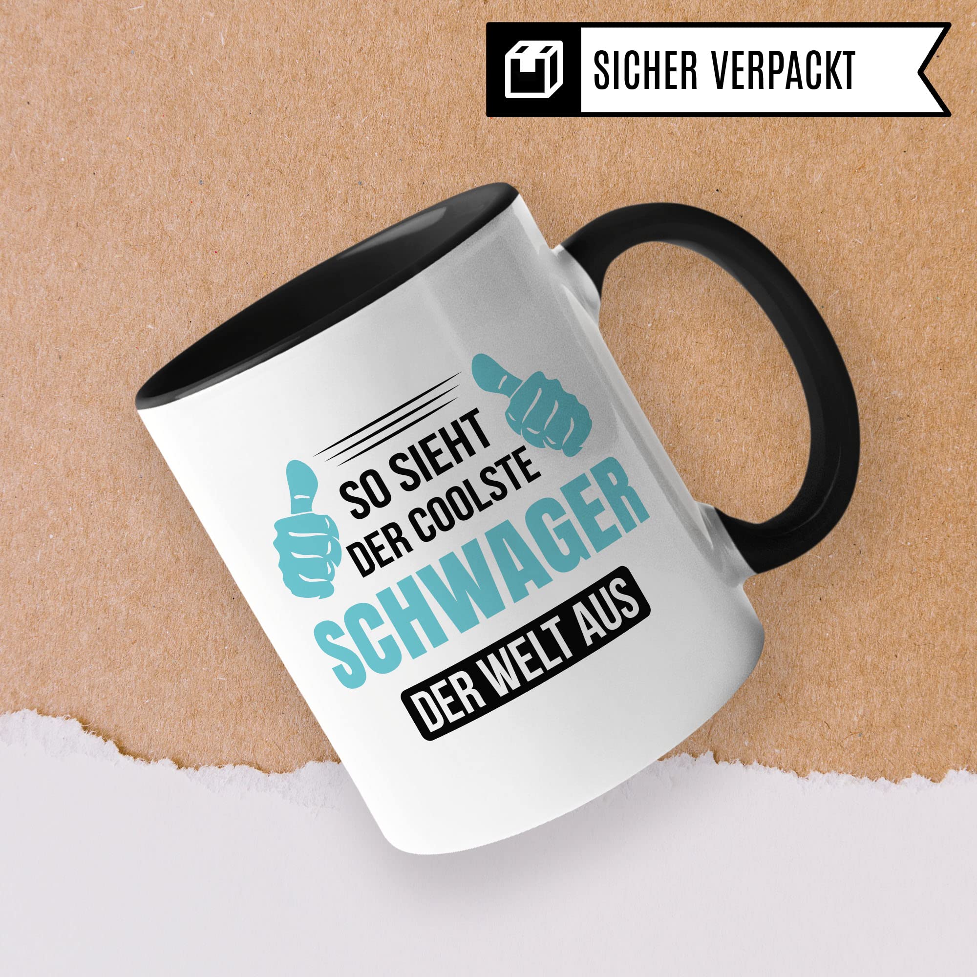 Schwager Tasse Geschenkidee Familie Kaffeetasse Geschenk für Schwäher Kaffeebecher Schwäger Becher