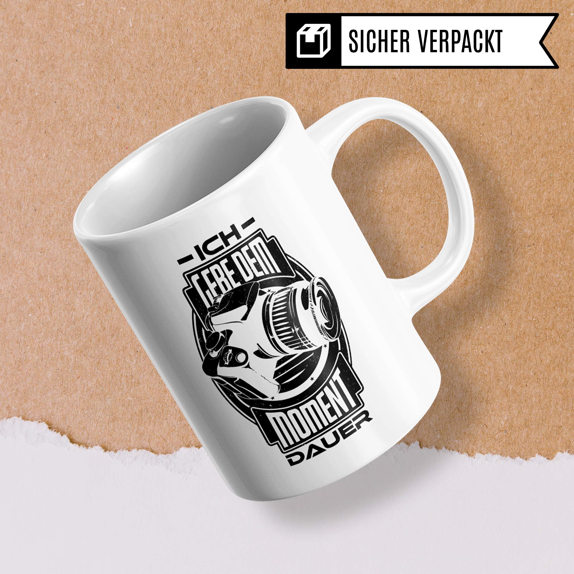 Pagma Druck Fotograf Tasse, Geschenk für Fotografen Becher, Kaffeetasse Fotografieren Spruch Objektiv Photography Kameramann, Foto Kaffeebecher Photograf