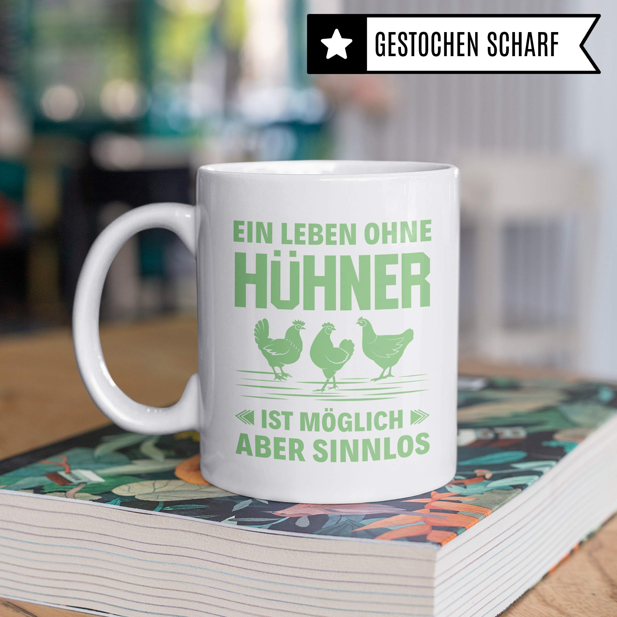 Pagma Druck Hühner Tasse Geschenk, Huhn Geschenkidee, Hühner Spruch Becher, Hühnerstall Hühnerhof Henne, Hahn Glucke Kaffeetasse Kaffeebecher Witz