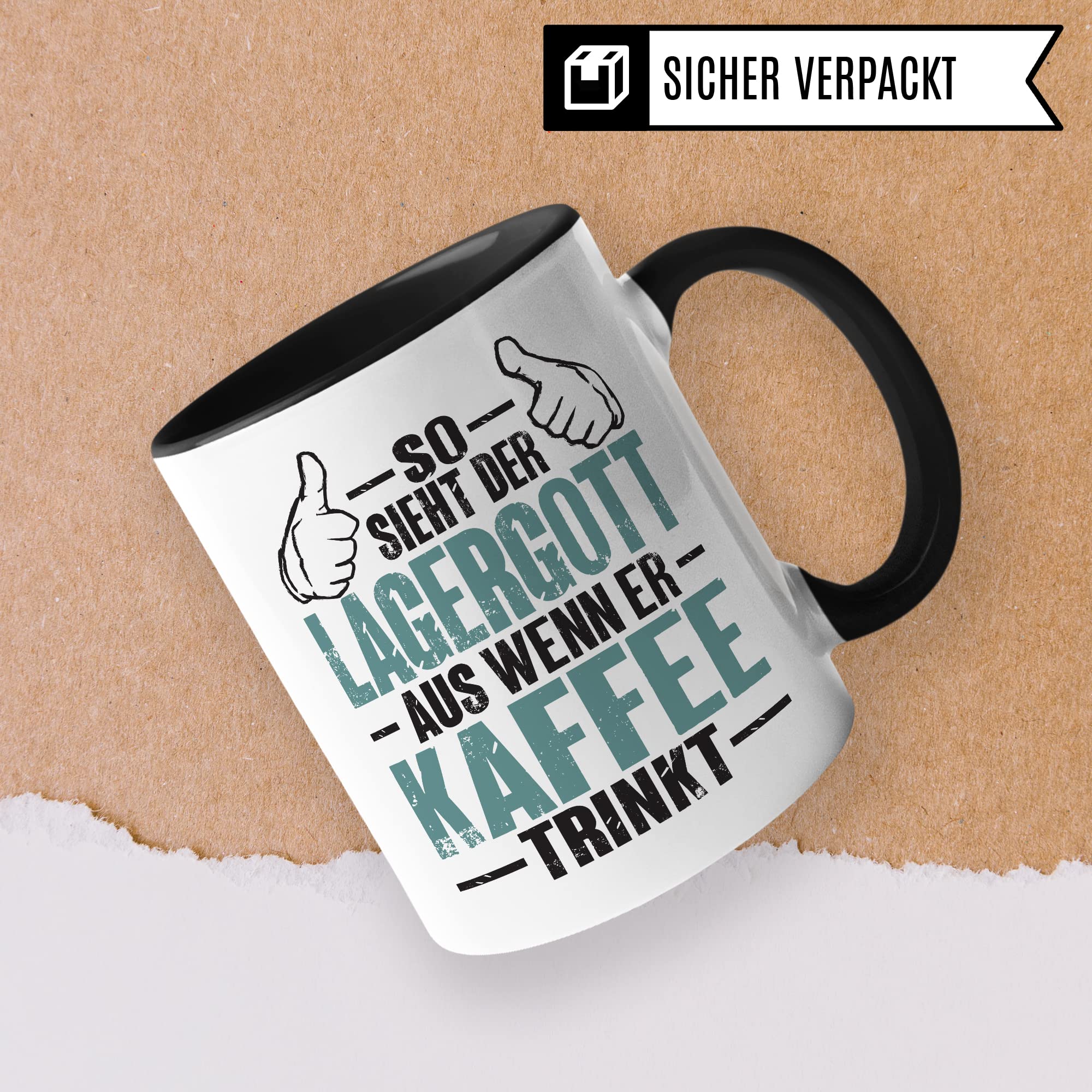 Tasse Lagerist Staplerfahrer Geschenk Gabelstaplerfahrer Kaffee-Tasse Humor Kaffeebecher Lagerarbeiter Geschenkidee Lagerlogistiker Kaffeetasse