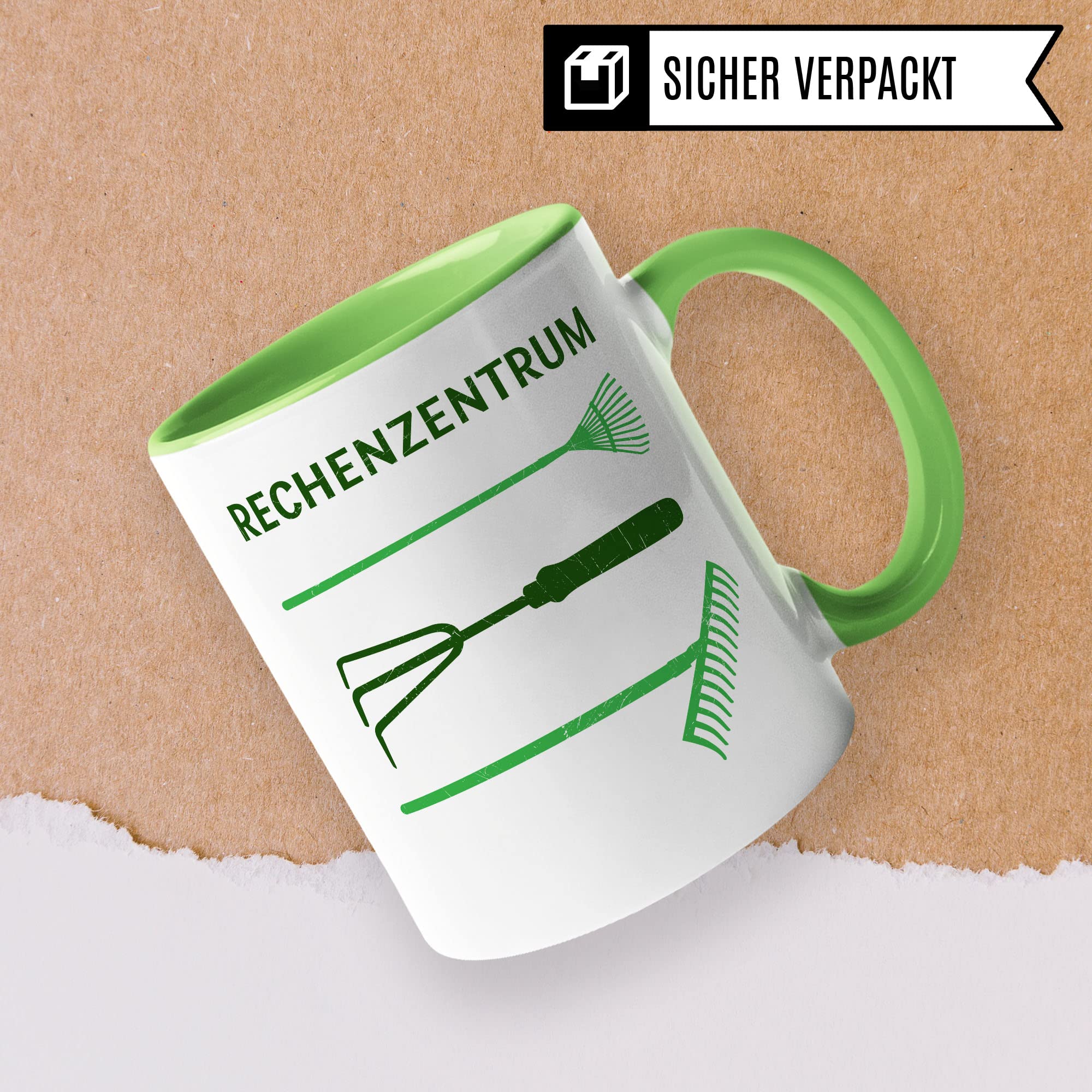 Rechenzentrum Tasse Geschenkidee Informatiker Kaffeetasse Humor Witz Geschenk für Gärtner Kaffeebecher Gartenarbeit Becher