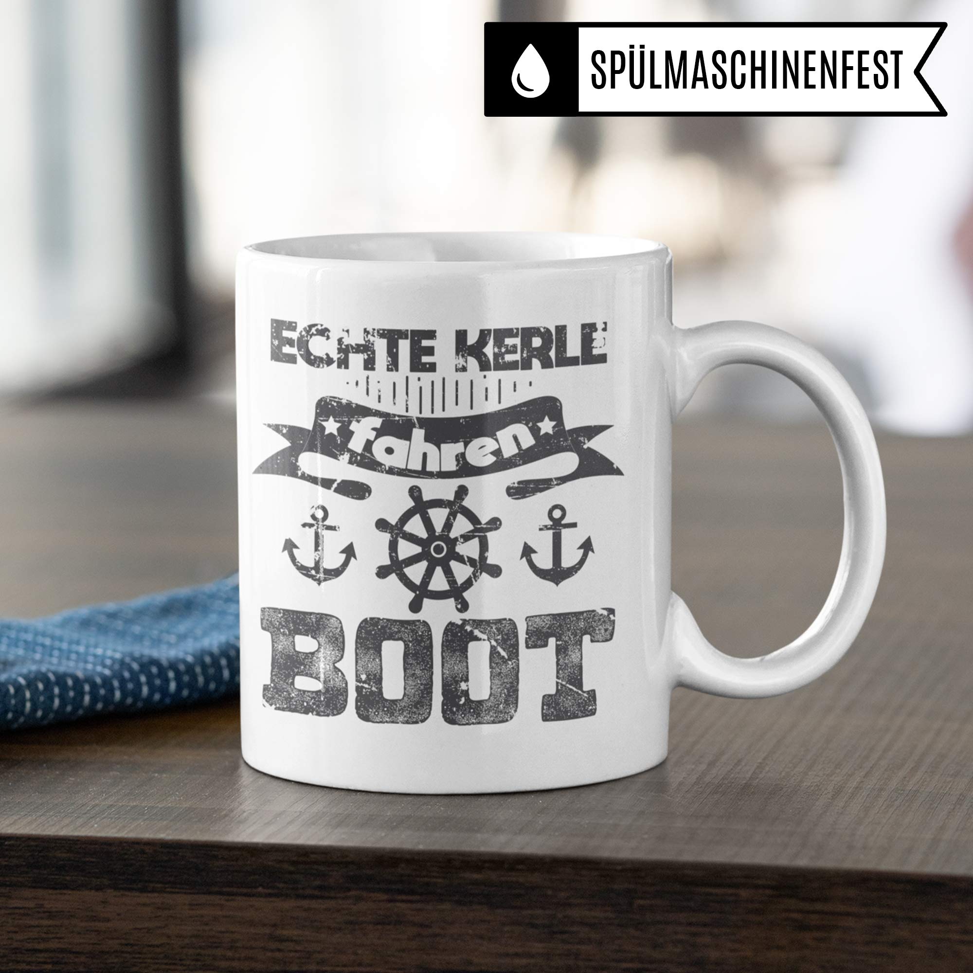 Tasse Boot Geschenk Bootsfahrer Kaffeetasse Bootfahren Kapitän Schiff Boot Fahren Kaffeebecher Männer Geschenkidee