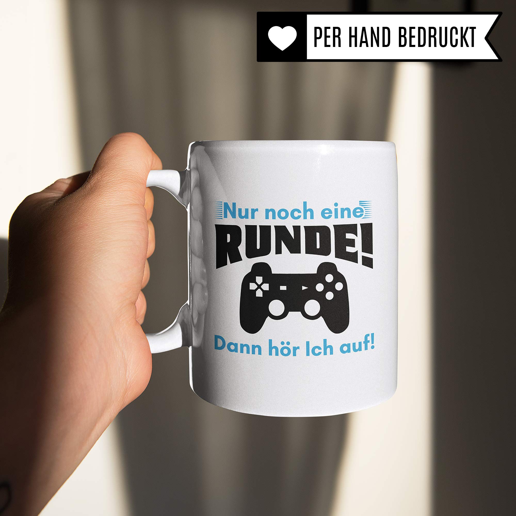 Pagma Druck Tasse Gamer lustig, Zocker Geschenke Spruch, Kaffeetasse Gaming Zocken Computerspiele Konsole, Controller PC Computerspielen Becher, Computer Gaming Tasse lustig