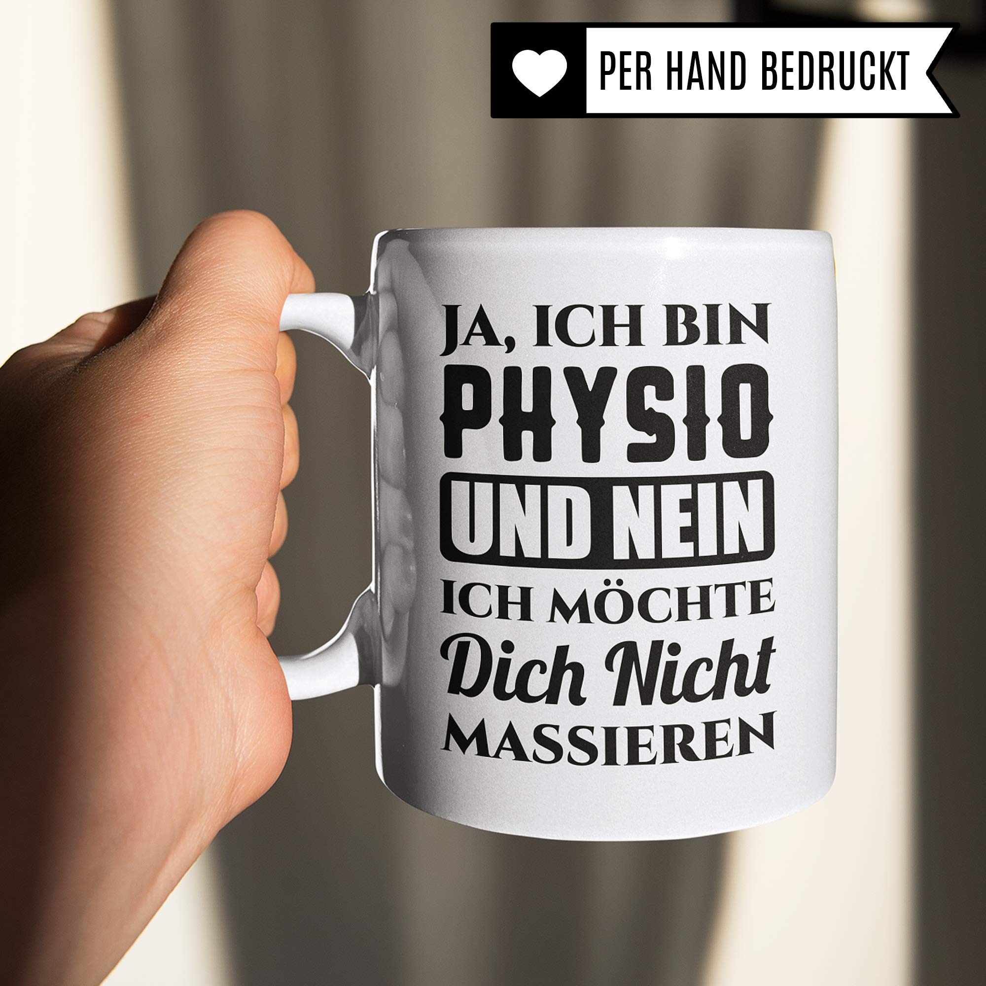 Pagma Druck Tasse Physiotherapeut - Physiotherapie Geschenk Kaffeetasse Spruch - Physio Physiotherapeutin Krankengymnastik Becher Geschenkidee