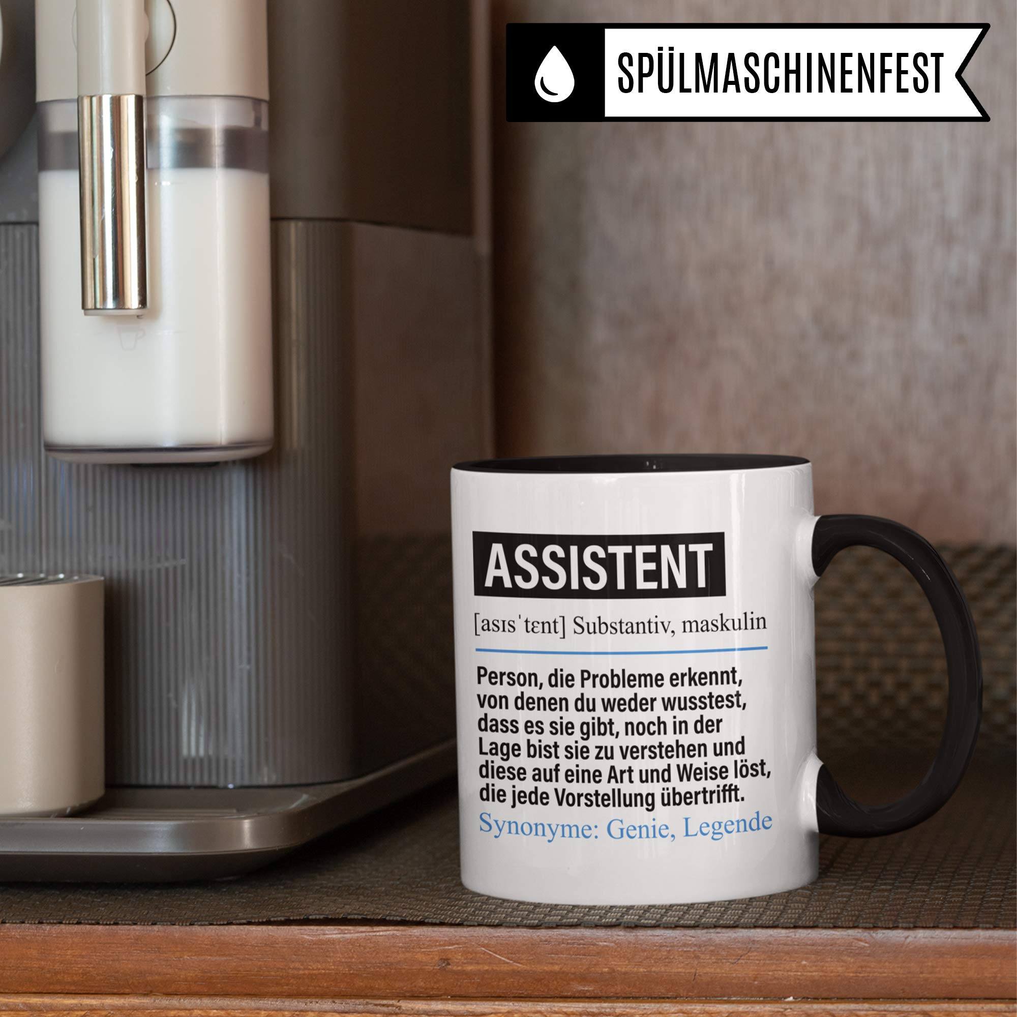 Pagma Druck Tasse Assistent lustig, Assistent Geschenk, Spruch Hilfskraft Geschenkidee, Kaffeetasse Beruf Kaffeebecher Teetasse Assistenten Becher