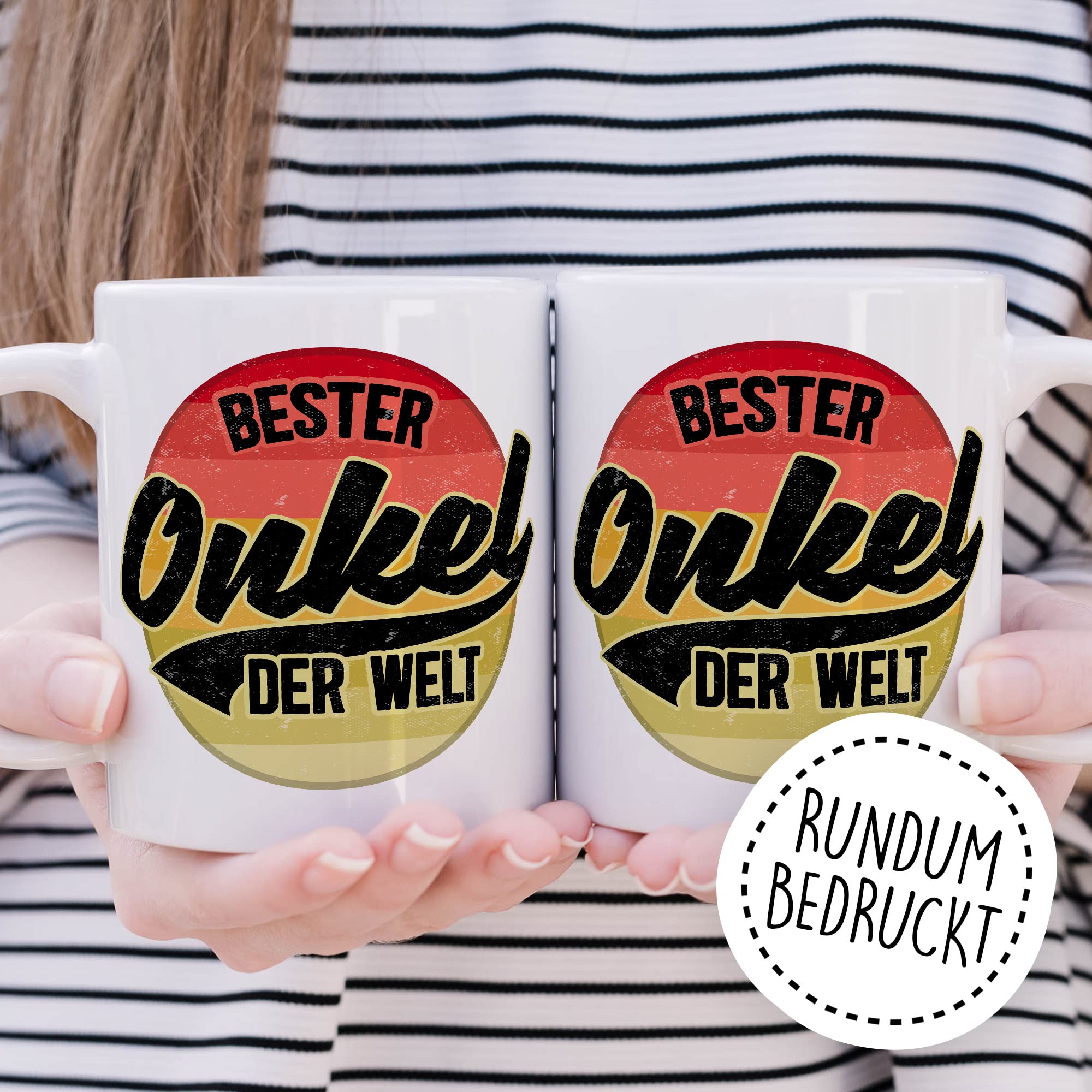 Onkel Tasse Geschenk lustig Bruder Kaffeetasse Nichte Kaffee-Becher Neffe Geschenkidee Familie Humor Geschwister Patenonkel Pate Patenkind Bester Onkel der Welt Spruch