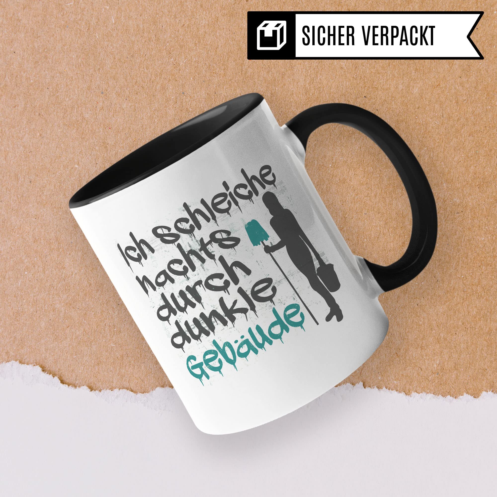 Putzkraft Tasse Geschenkidee Reinigungskraft Kaffeetasse Humor Witz Geschenk für Hausmeister Kaffeebecher Gebäudereiniger Becher