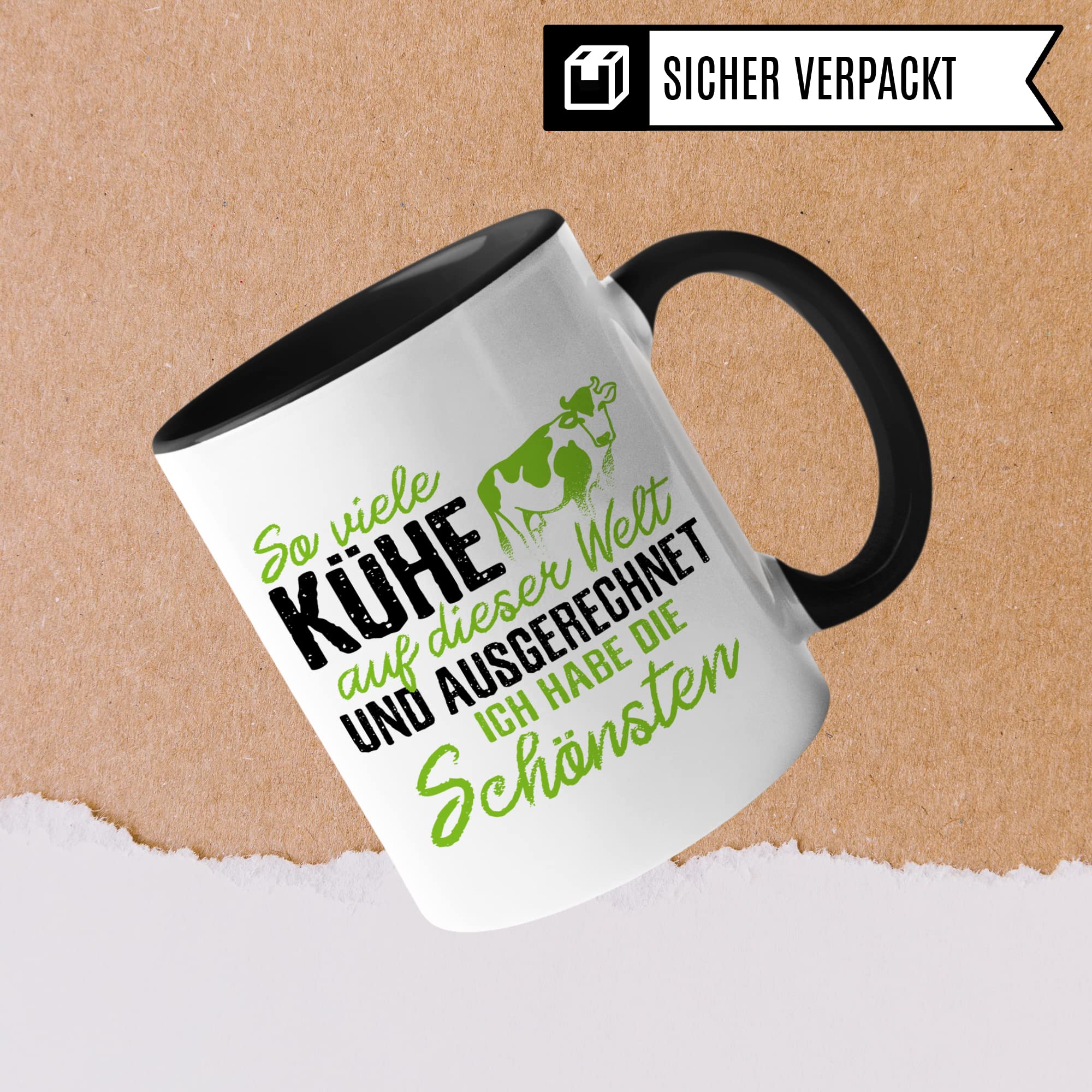 Kühe Tasse Bauer, Landwirt Geschenk lustig, Bäuerin Becher Kaffeetasse Beruf Landwirt, Tasse mit Kuh Motiv, Geschenkidee, Kaffeebecher Teetasse Landwirt