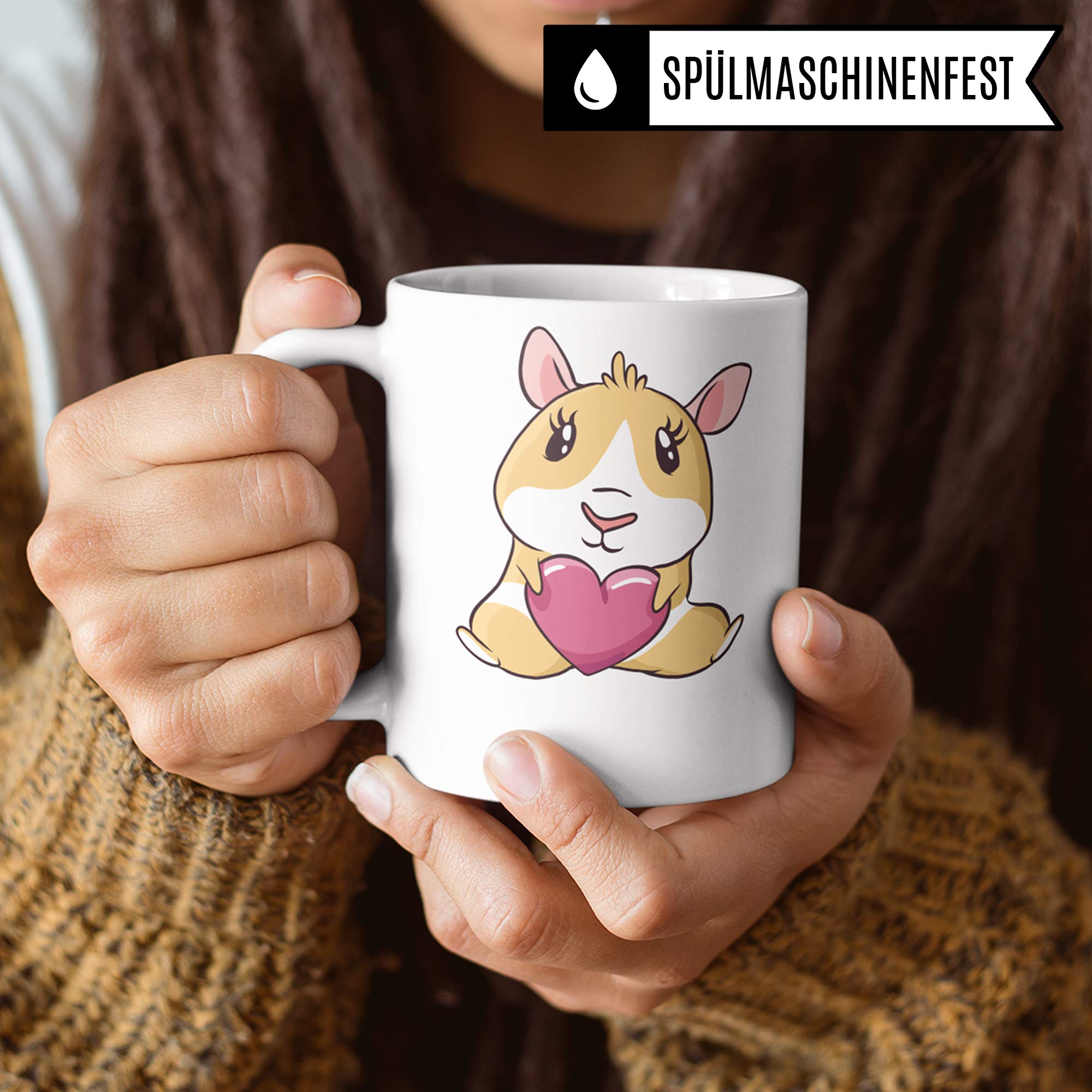 Tasse mit Spruch Meerschweinchen Tier Geschenk Kaffeetasse - Kaffeebecher für Meerschweinchen Fans Geschenkidee