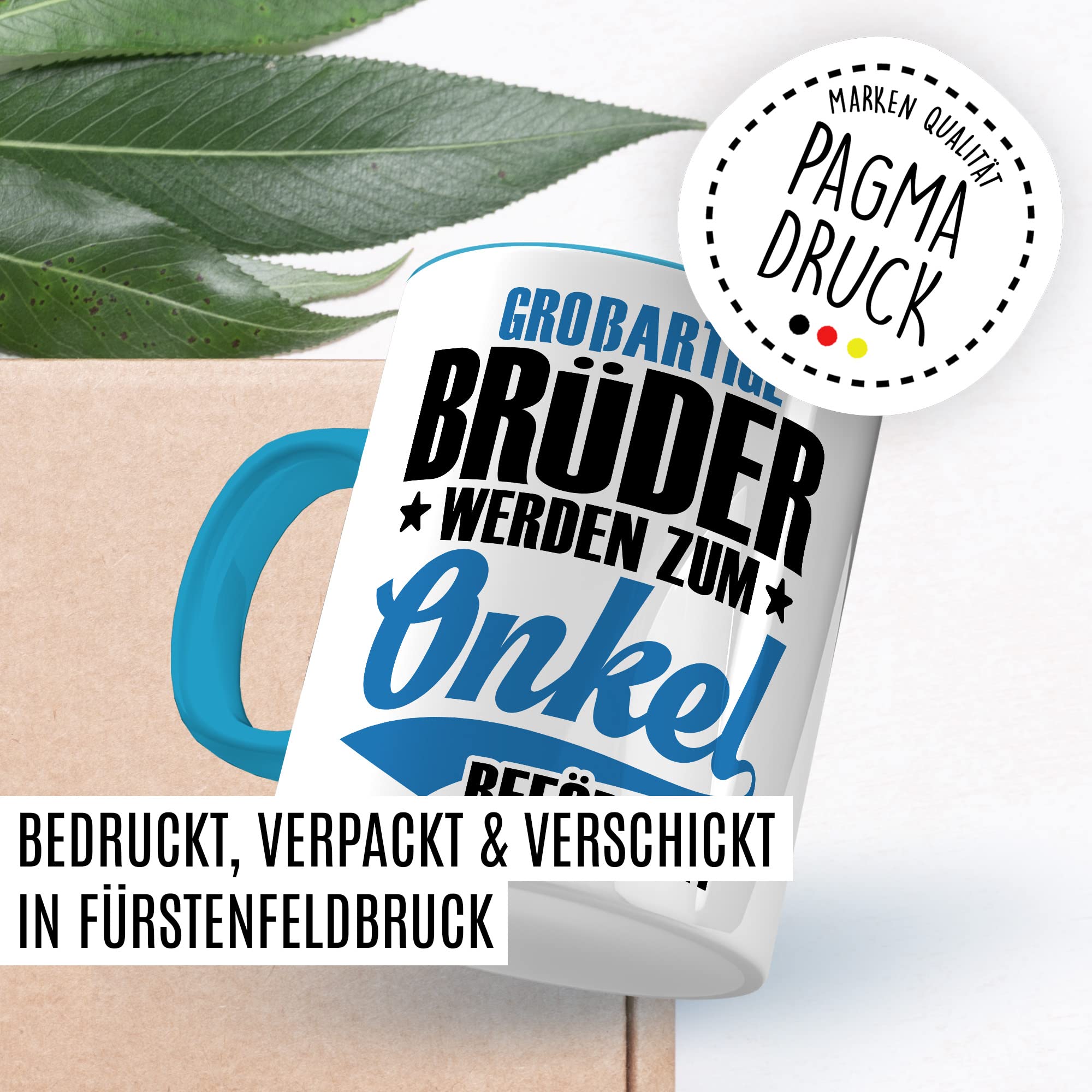 Onkel Tasse Geschenk lustig Bruder Kaffeetasse Nichte Kaffee-Becher Neffe Geschenkidee Familie Humor Geschwister großartige Brüder werdender Onkel Schwangerschaft