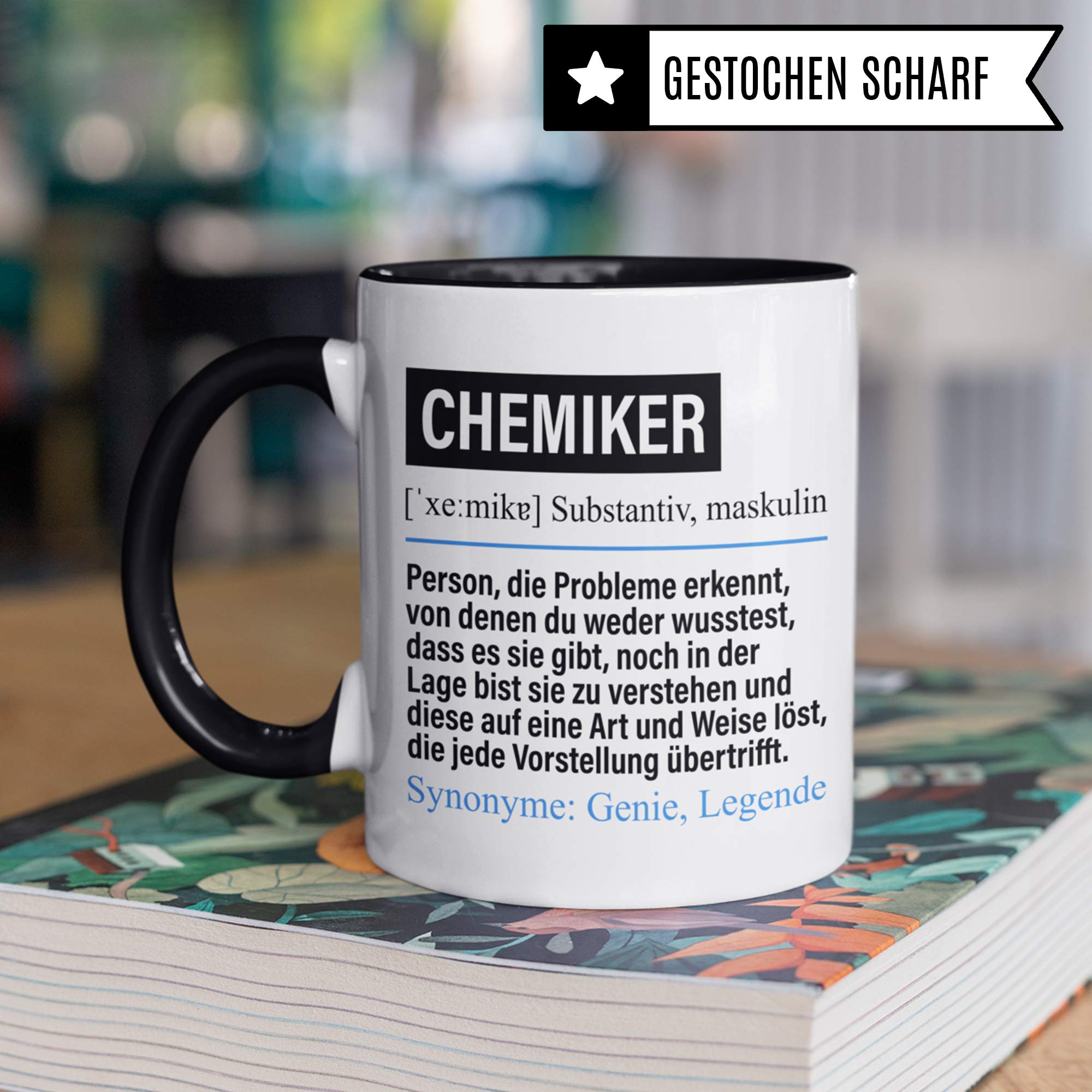 Pagma Druck Tasse Chemiker lustig, Chemiker Geschenk, Spruch Chemie Kaffeebecher Geschenkidee, Kaffeetasse Beruf Laborchemiker Teetasse Becher