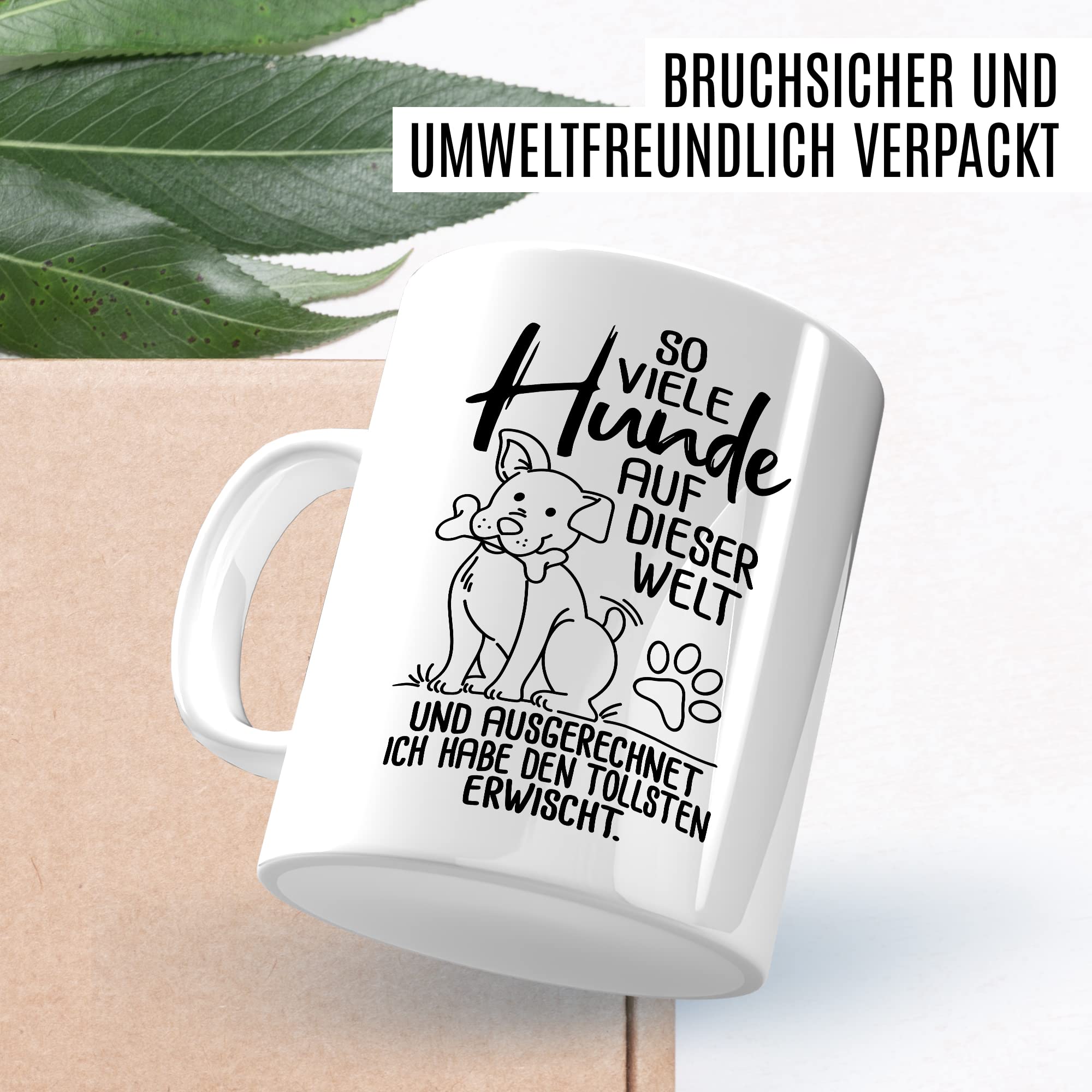 Tasse Hundebesitzer Geschenk, So viele Hunde auf dieser Welt Geschenkidee Hundehalter Kaffeetasse mit Spruch Kaffee-Becher Vierbeiner Tierfreund Hunde-Liebhaber Herrchen Frauchen