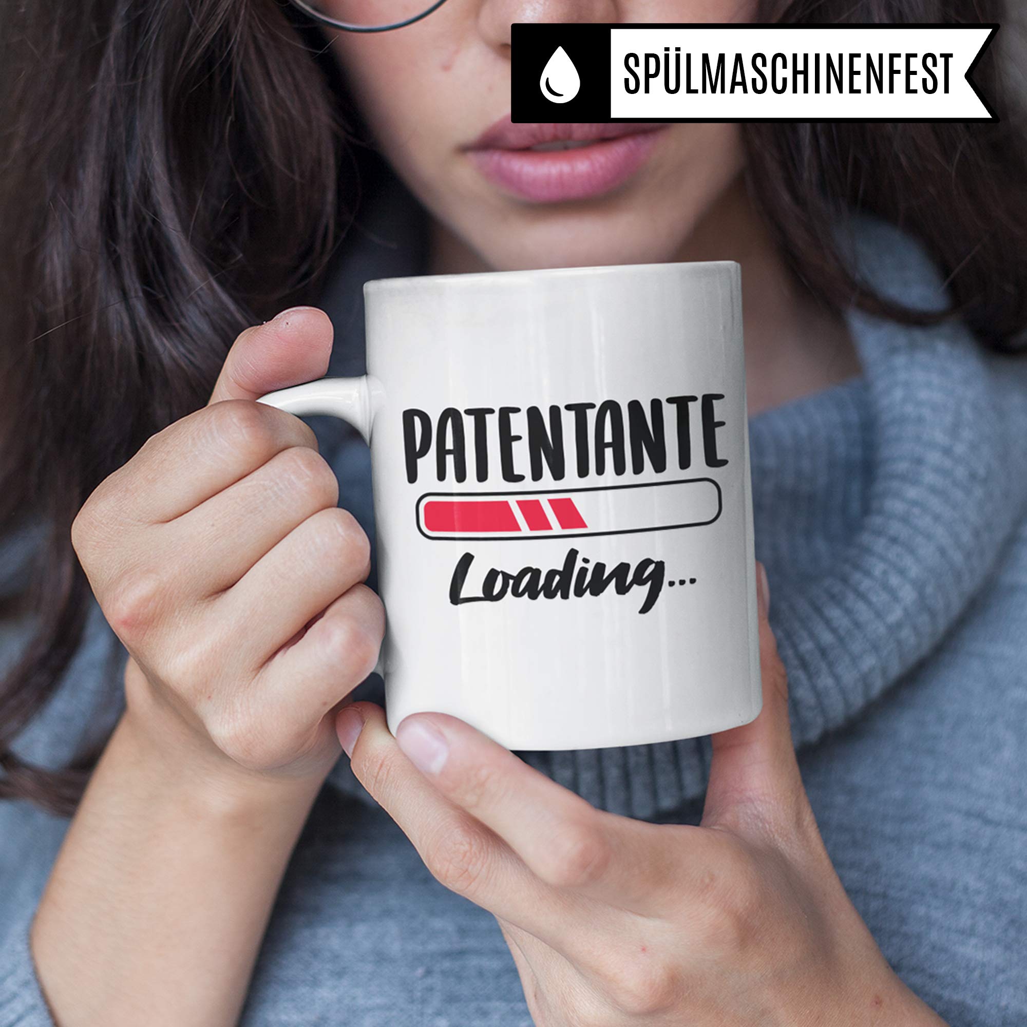 Pagma Druck Tasse Patentante, Geschenk Patentante Patensohn Patentochter Kaffeetasse, Taufpatin Fragen Becher, Patin Taufpatin Patenkind Geschenkidee Kaffeebecher