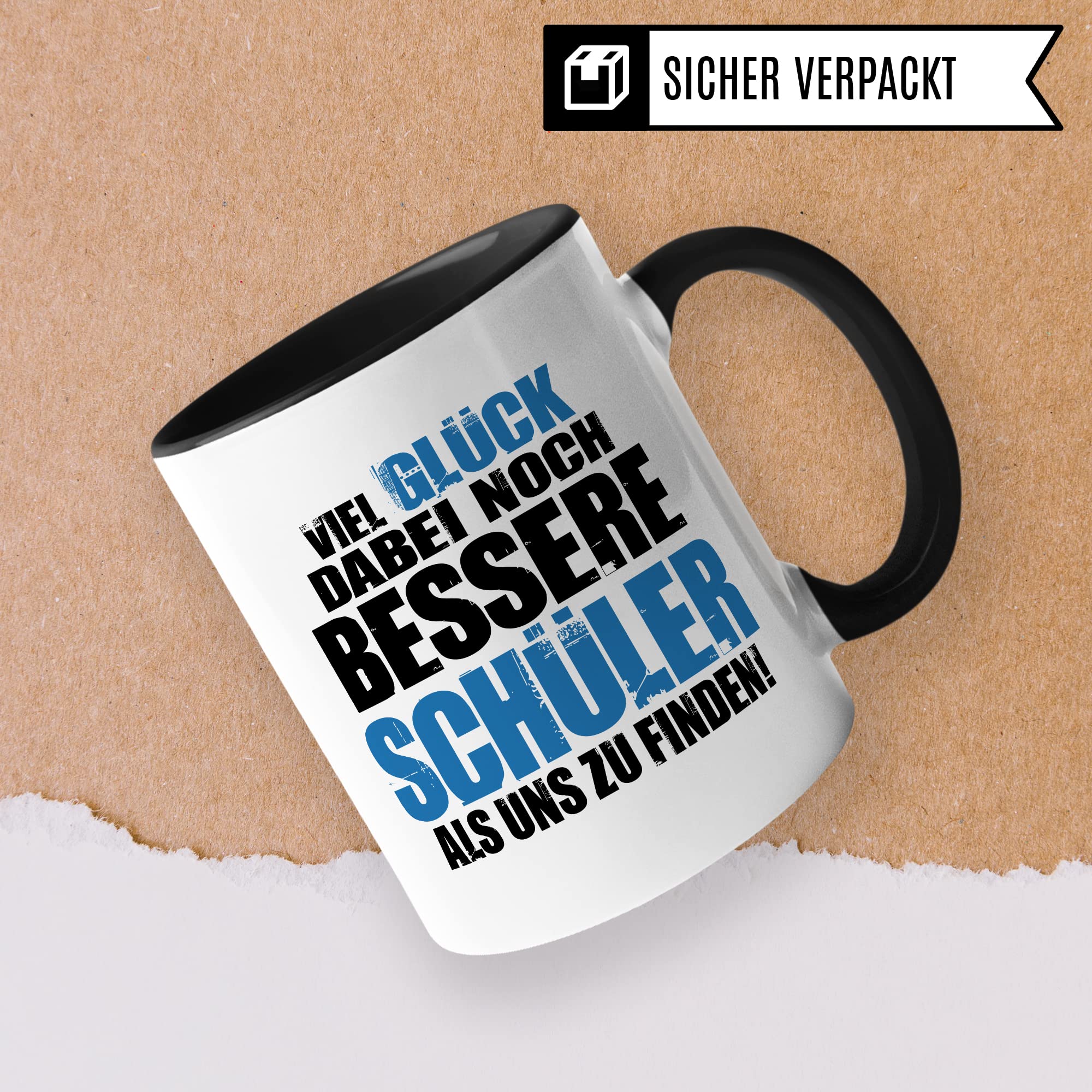 Lustige Lehrer Tasse mit Spruch Geschenk Lehrerin Kaffee-Tasse Kaffee-Becher Lehrer Geschenkidee Grundschule Tasse Abschied Lehrerin Abschiedsgeschenk Lehrer Gymnasium