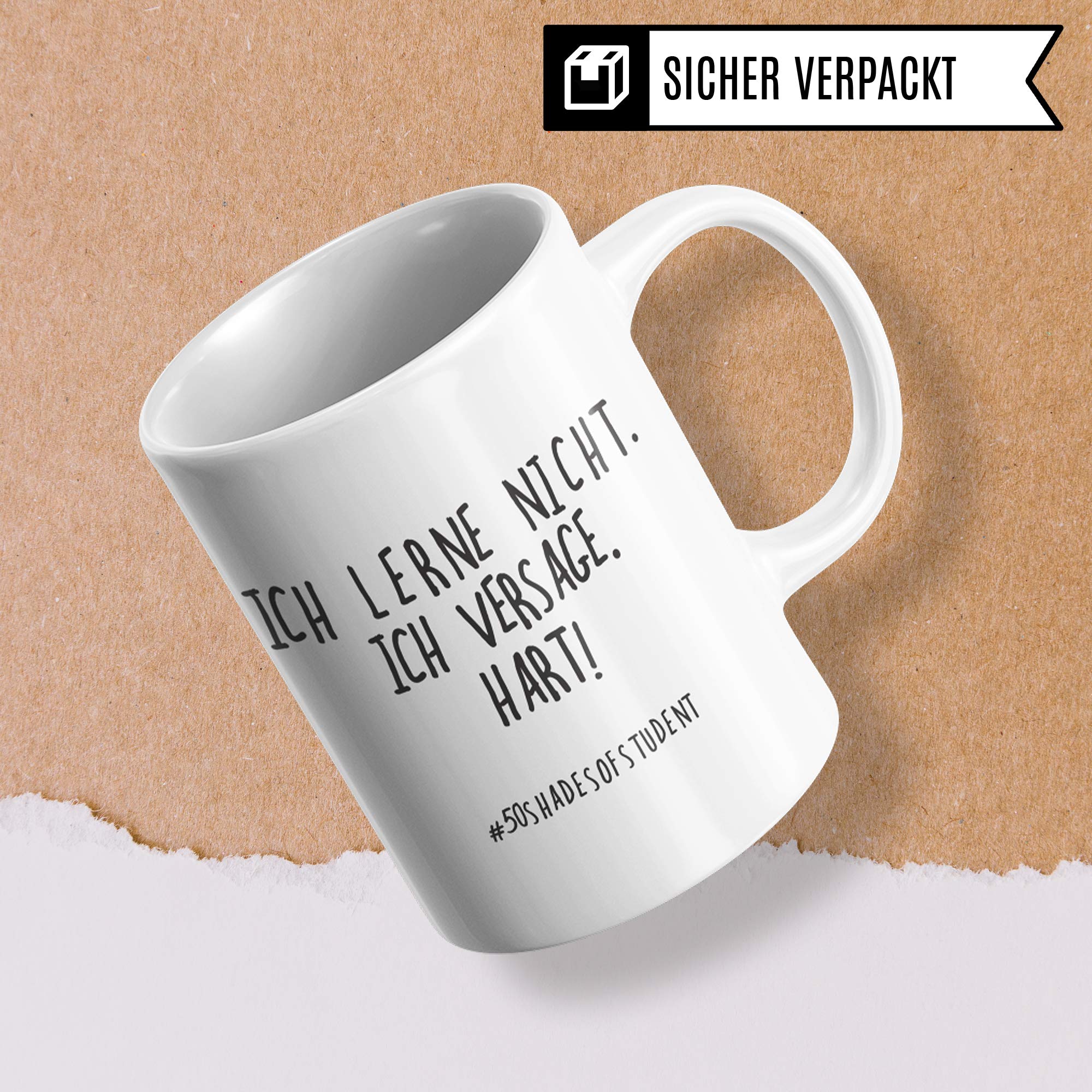 Pagma Druck Tasse Studium, Studenten Geschenk, Studentin Geschenkidee Student Uni Witz Becher, Kaffeetasse lustig Universität Studieren Anfang Beginn, Semester Kaffeebecher