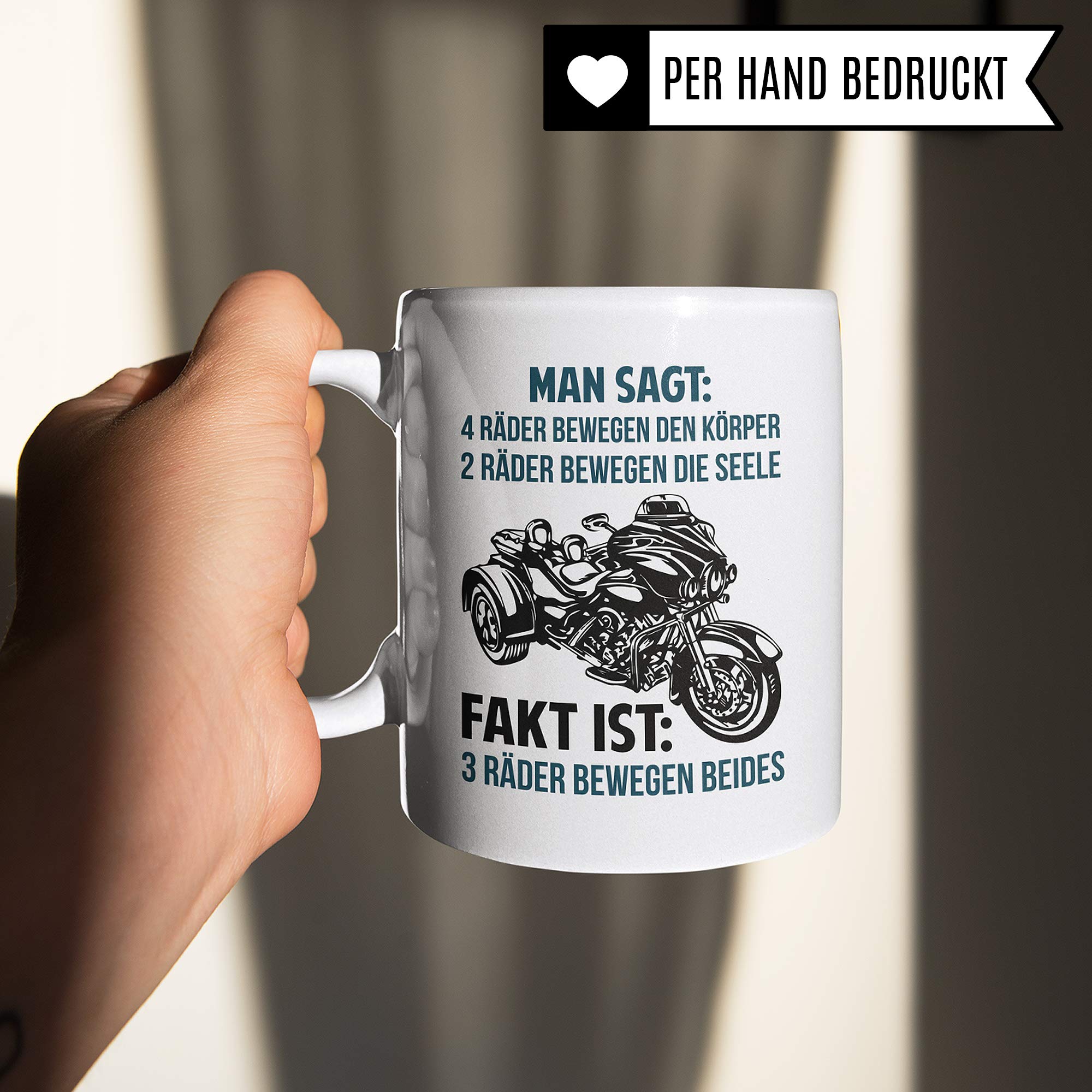 Pagma Druck Trike Geschenk, Tasse Triker Spruch Becher Geschenkidee, Kaffeetasse Trike