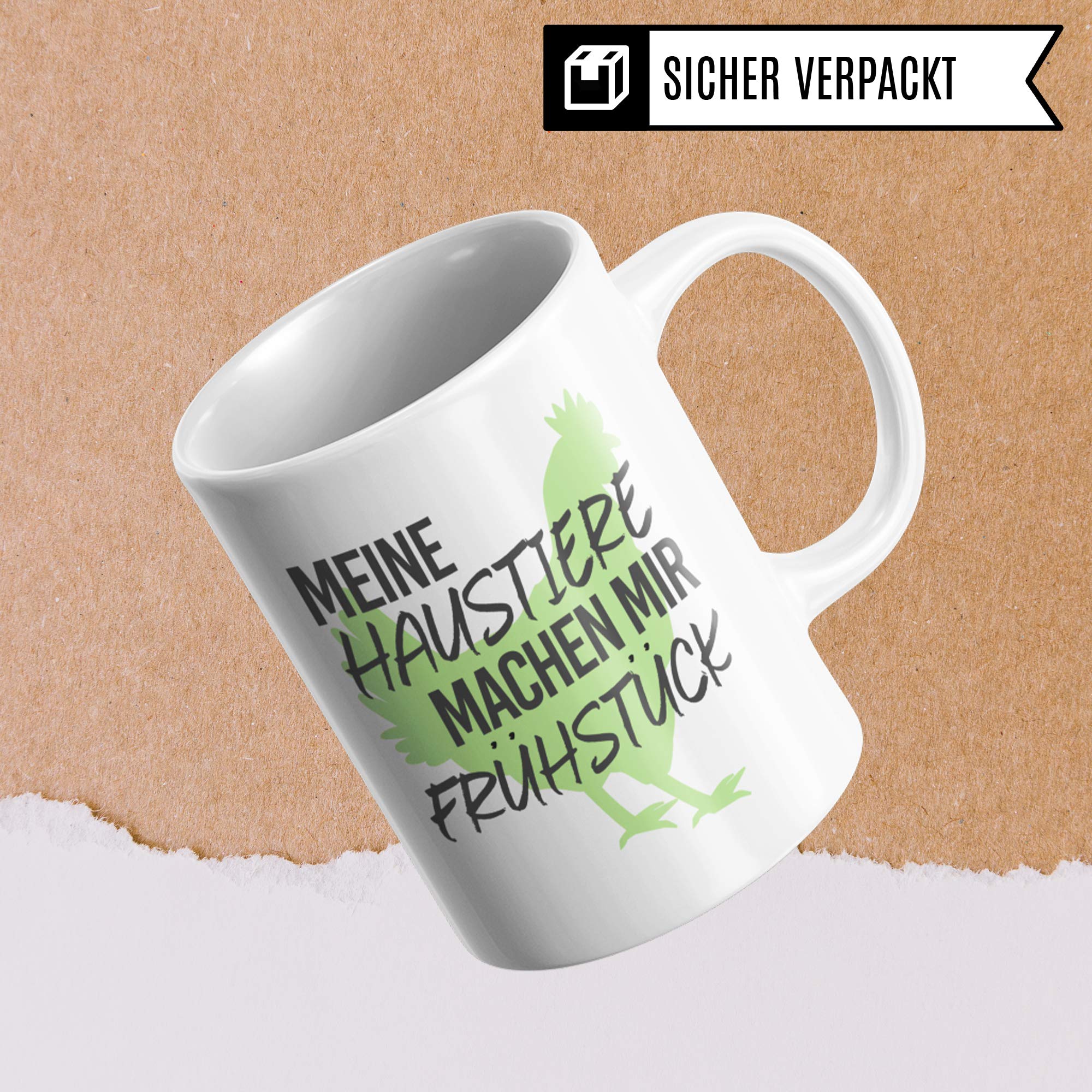 Pagma Druck Hühner Tasse lustig, Huhn Becher Geschenkidee, Hühner Geschenk Kaffeetasse für Hühnerhalter, Hühnerstall Spruch Bauernhof Haushuhn Hühnerhaltung Motiv Kaffeebecher