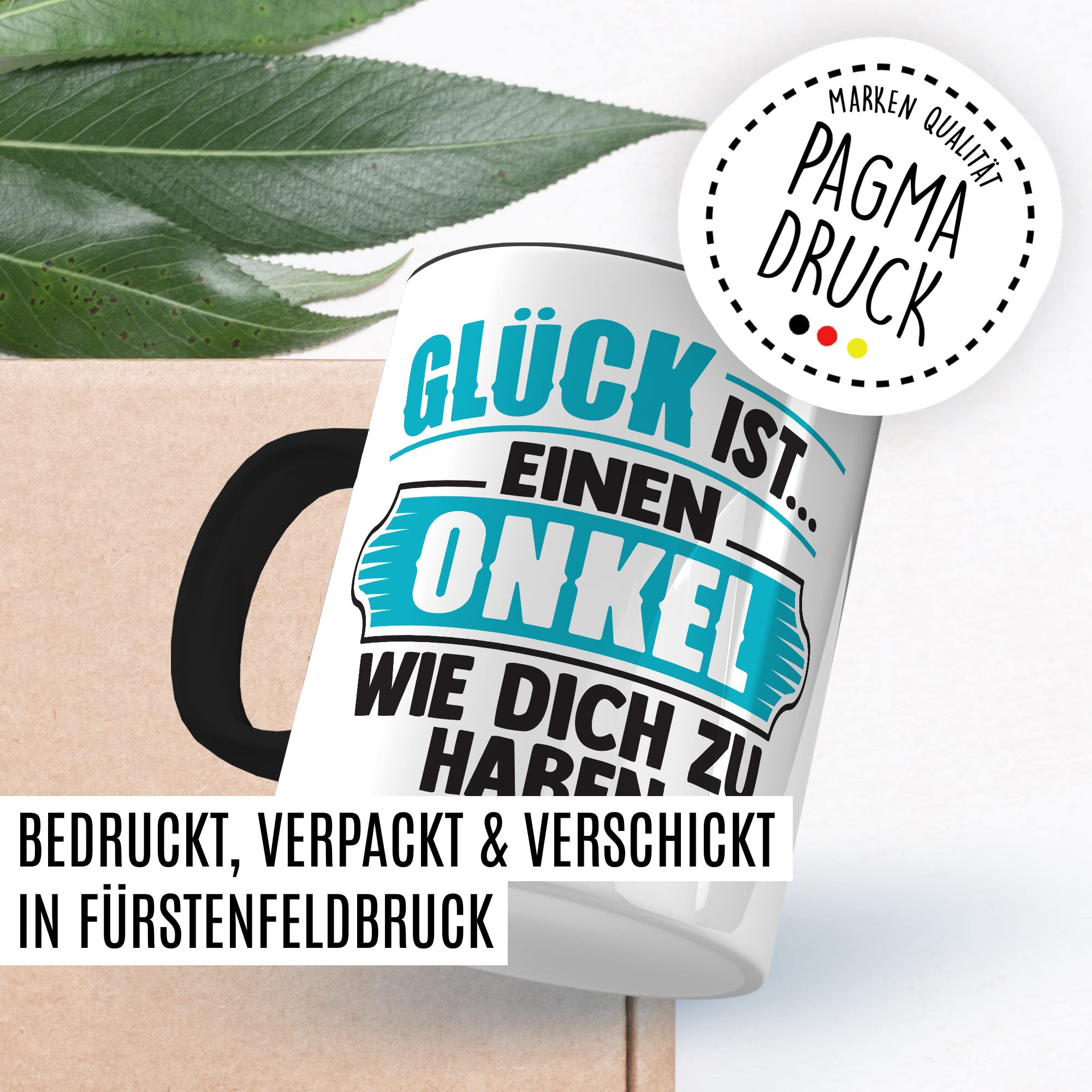 Onkel Tasse Geschenk lustig Bruder Kaffeetasse Nichte Kaffee-Becher Neffe Geschenkidee Familie Humor Geschwister Patenonkel Pate Patenkind