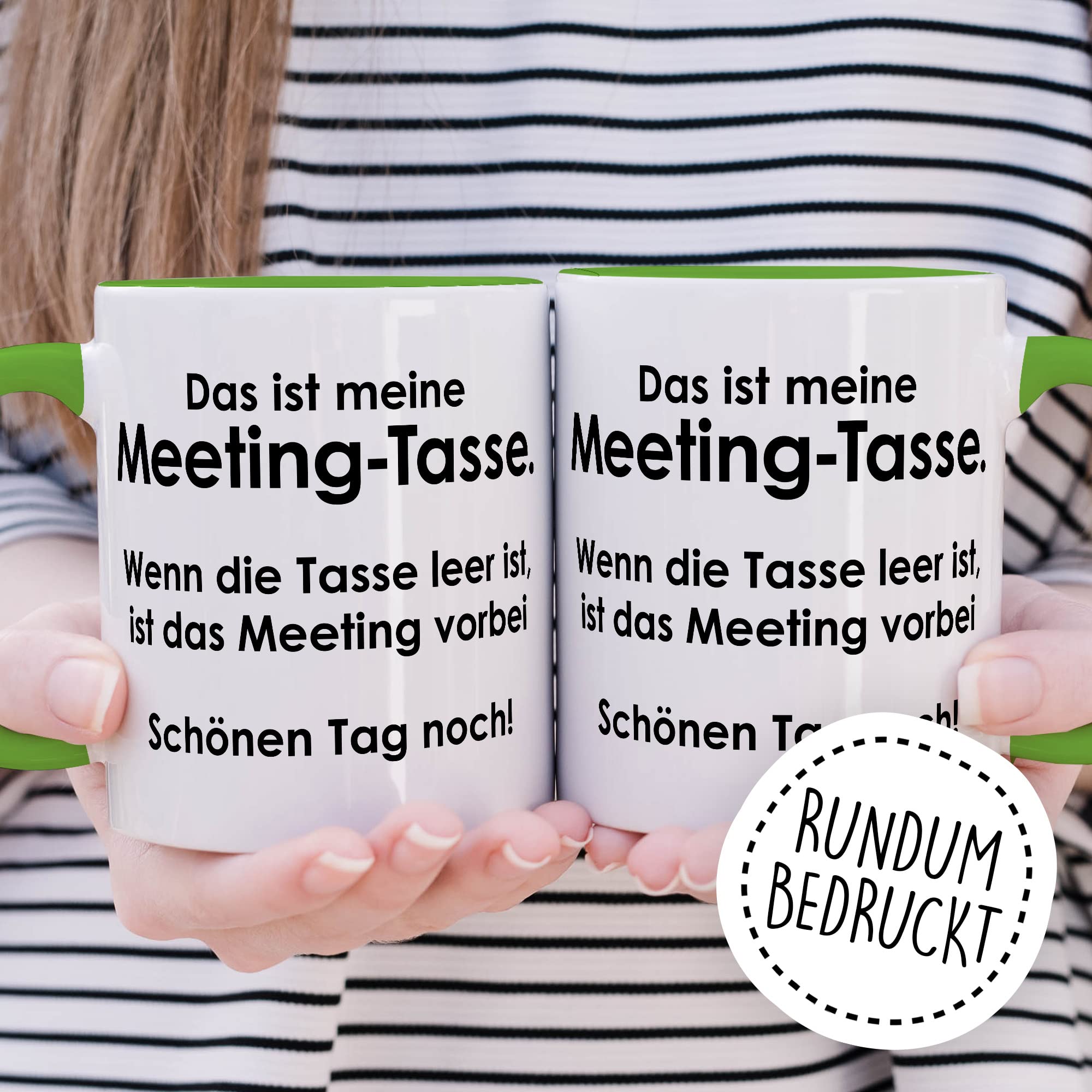 Tasse Meeting, Das ist meine Meeting-Tasse wenn die Tasse leer ist ist das Meeting vorbei Geschenk Geschenkidee Kaffeetasse Tasse mit Spruch lustig Kaffee-Becher Büro-Geschenk