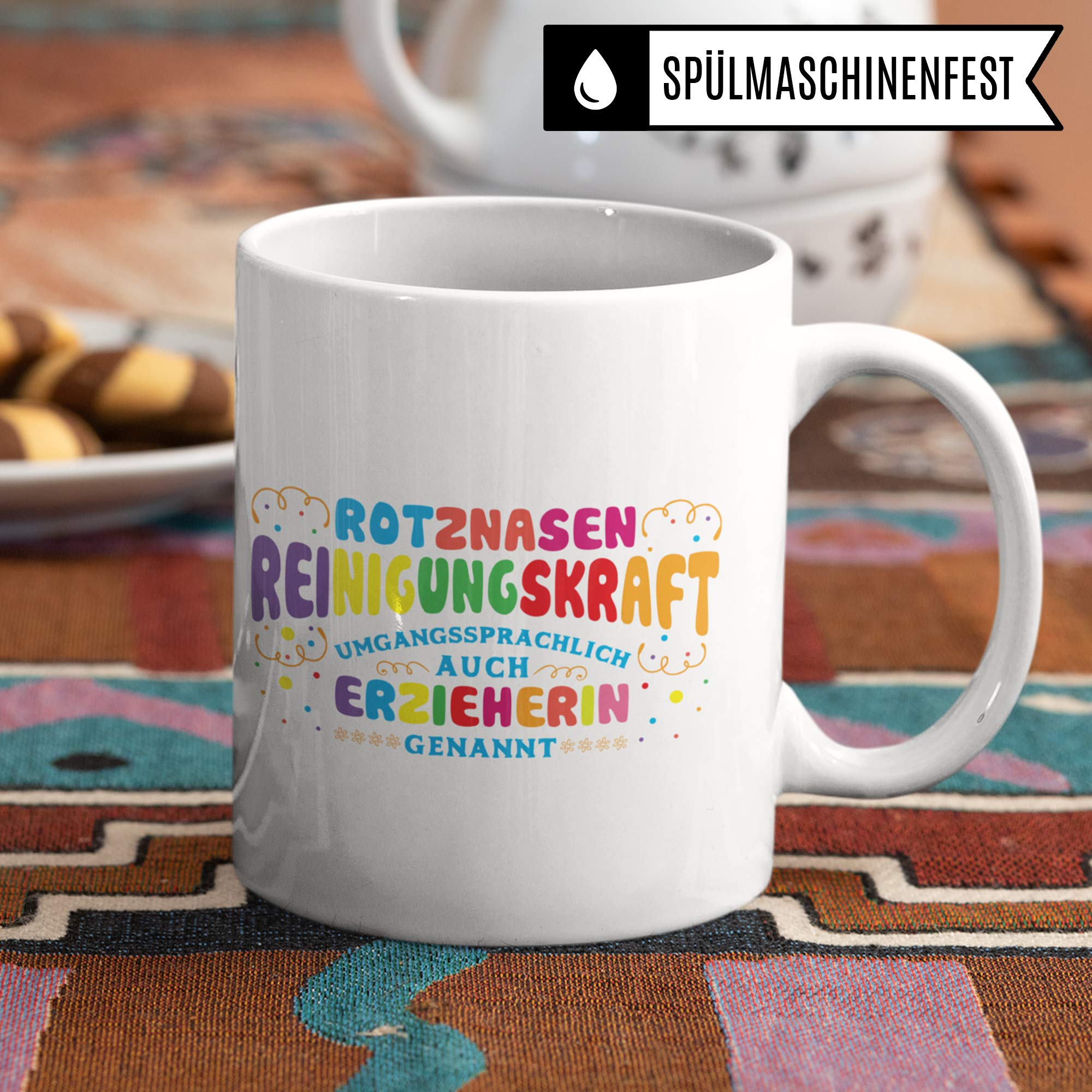 Pagma Druck Erzieherin Geschenk, Erzieher Tasse Abschiedsgeschenk Kindergarten Becher, Erzieherin Tasse Kaffeetasse, Geschenkidee für Erzieherin Abschied, Kaffeebecher Kindergärtnerin Kita Dankeschön