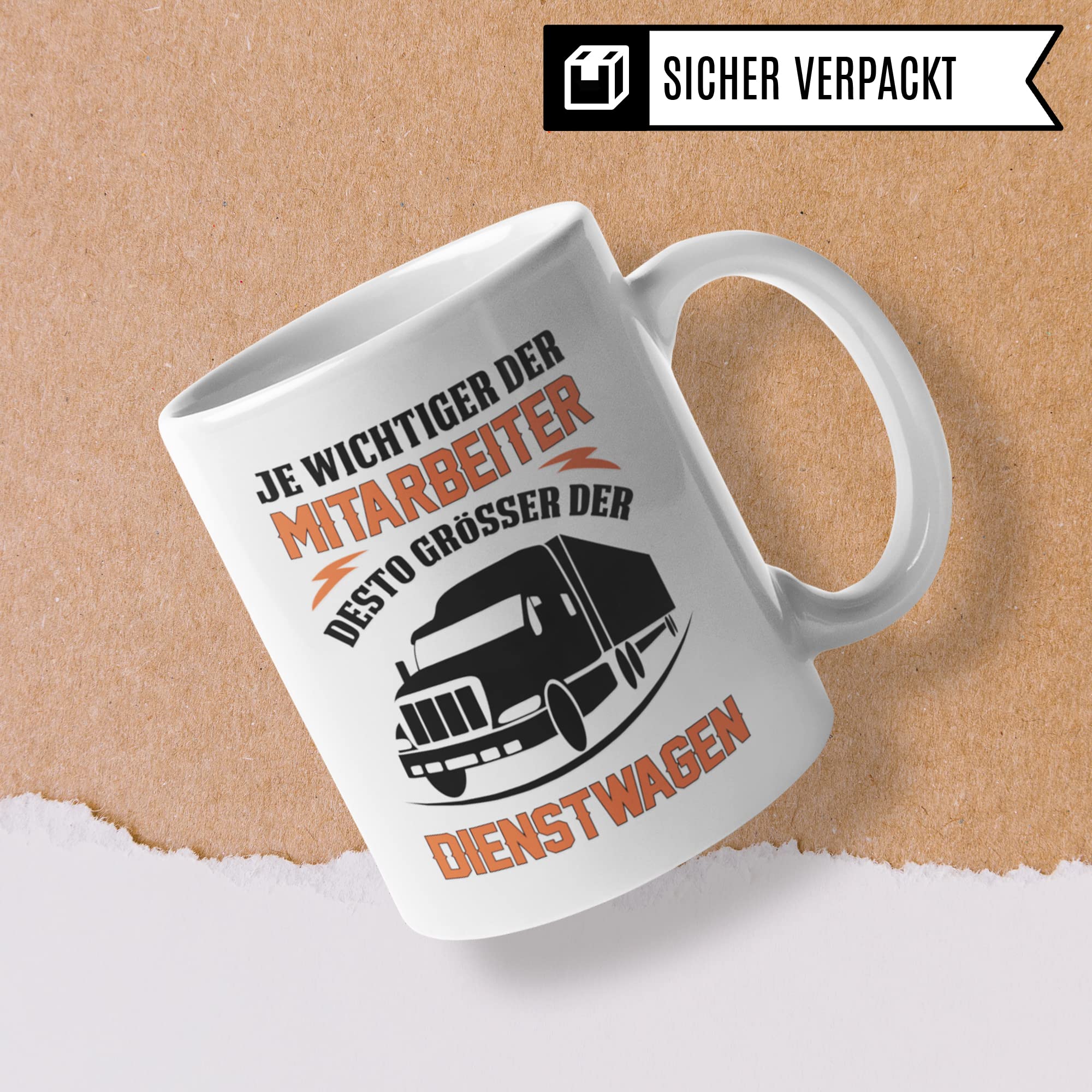 Tasse LKW Fahrer, Becher Fernfahrer Geschenk lustig, Kaffeetasse LKW-Fahrer Brummi Geschenkidee zum LKW Führerschein, Trucker LKW Fahrer Geschenke lustig