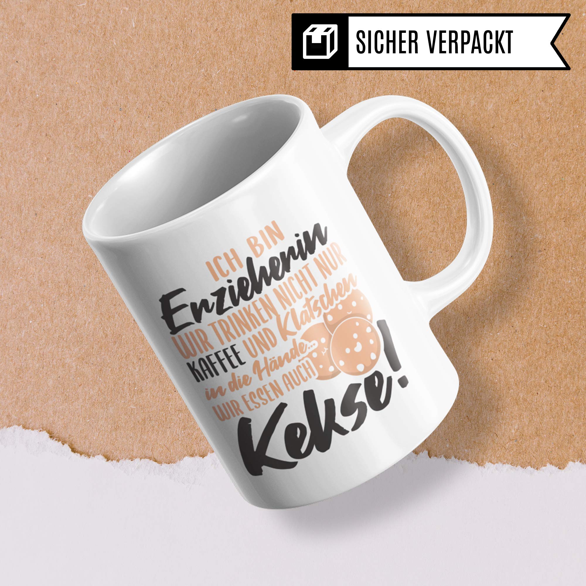 Pagma Druck Erzieherin Tasse Geschenk, Kindergarten Abschiedsgeschenk, Erzieherin Abschied Becher, Danke Geschenke für Erzieher Kaffeetasse, Kaffeebecher Tagesmutter Kita Kinderpflegerin