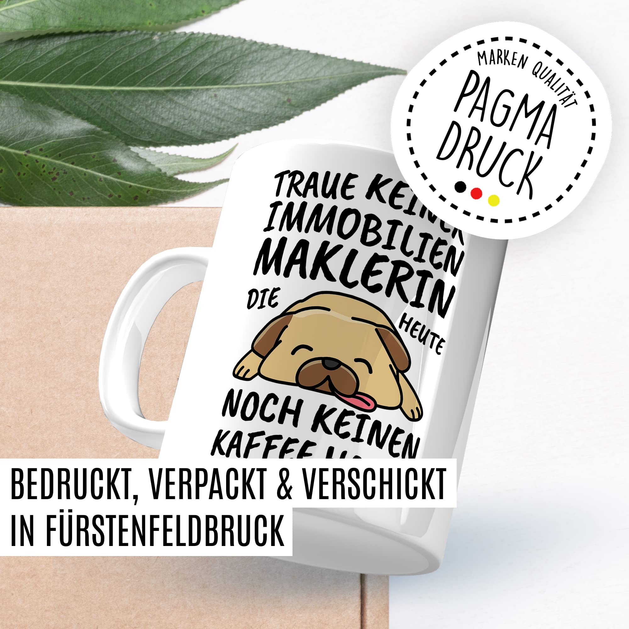 Tasse Immobilienmarklerin lustig, Immobilienmarklerin Geschenk Beruf, Spruch Kaffeebecher Immobilienmarklerinnen Geschenkidee, Immobilienhändlerin Kaffee-Tasse Teetasse Becher