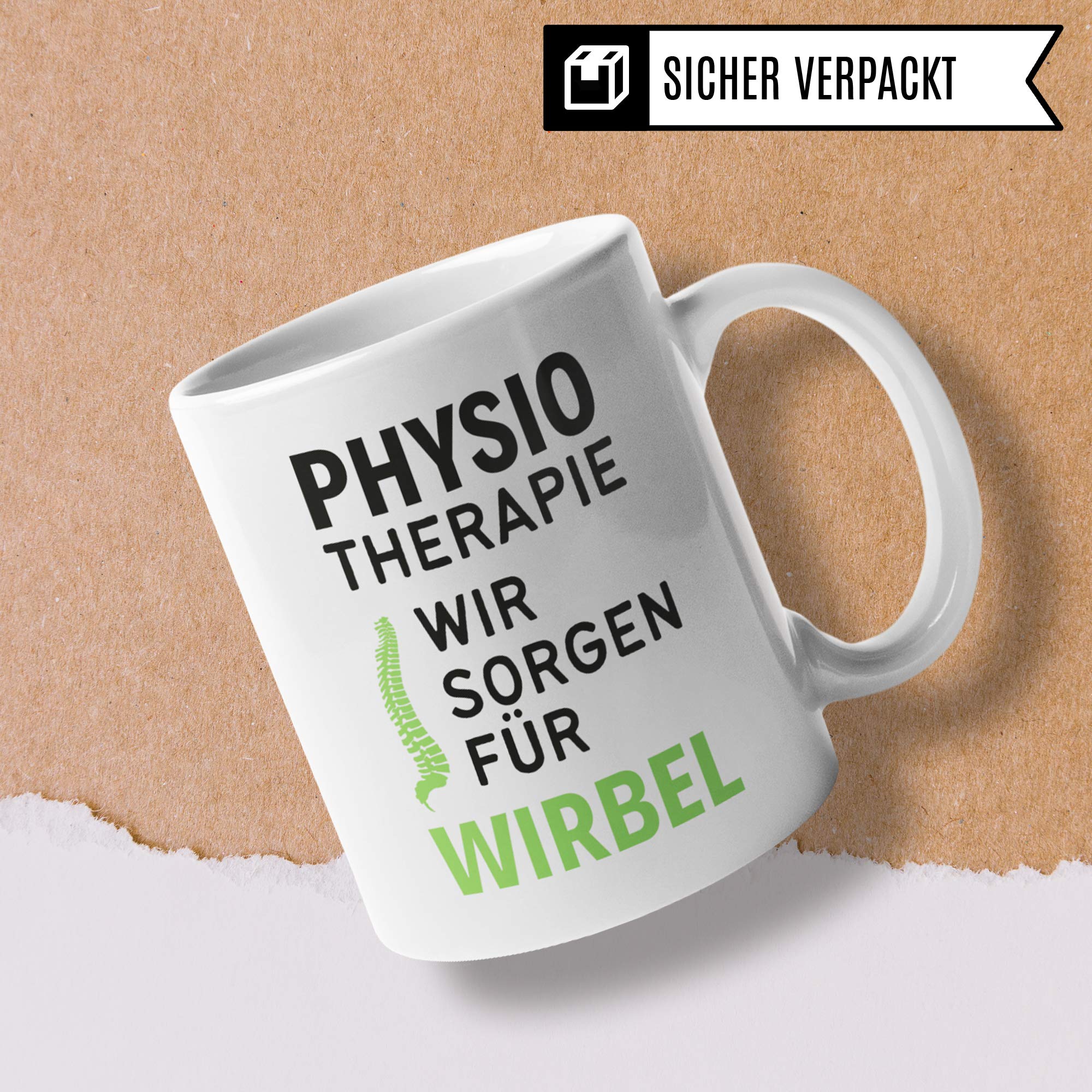 Tasse Physiotherapie, Physiotherapeuten Geschenk, Kaffeetasse Physiotherapeutin Geschenkidee Witz, Kaffeebecher Krankengymnastik Physio Becher