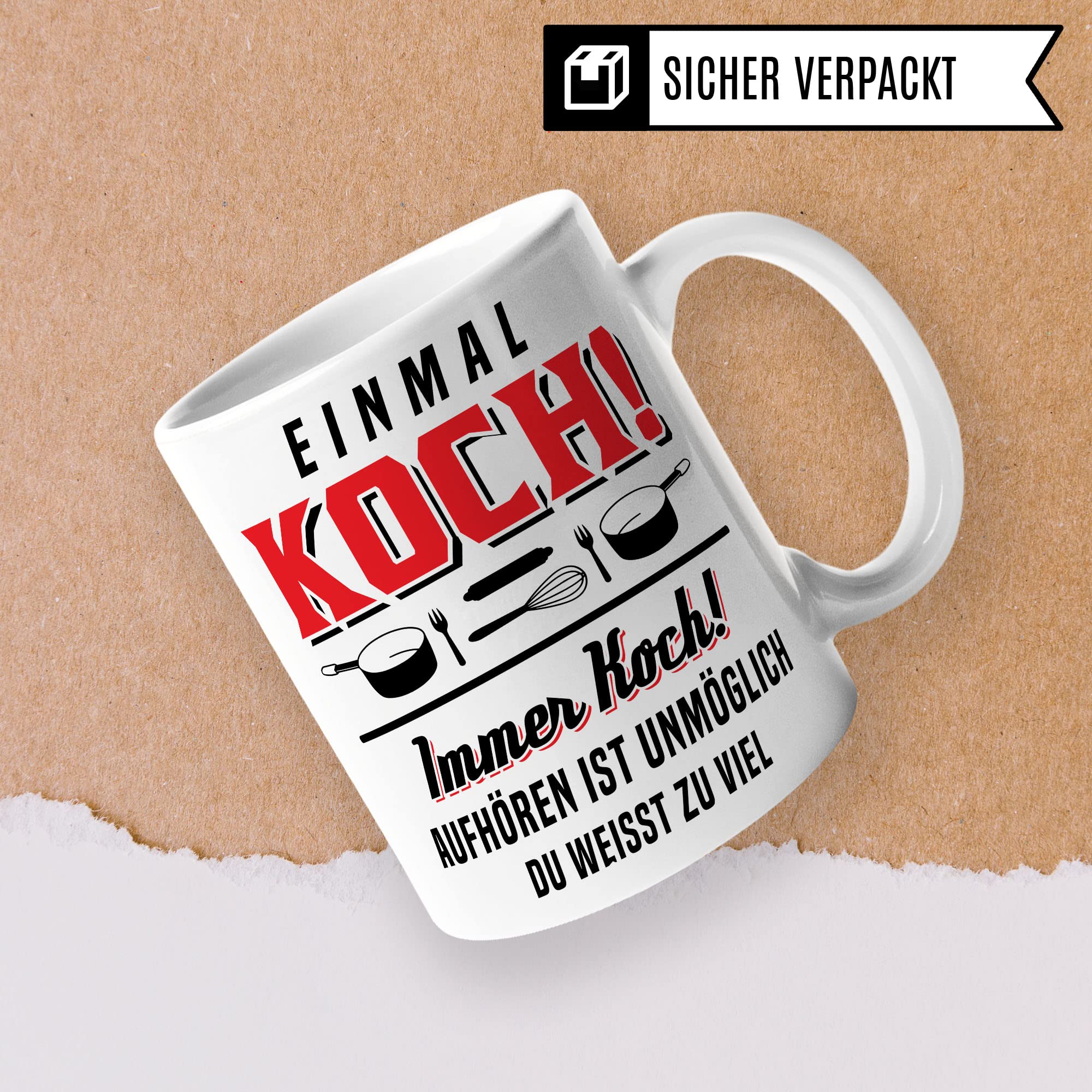 Koch Tasse, Küchenchef Teetasse, Chef Becher, Kaffeetasse Humor Witz Geschenk für Köche, Küche Kaffeebecher, Hobbykoch Geschenkidee