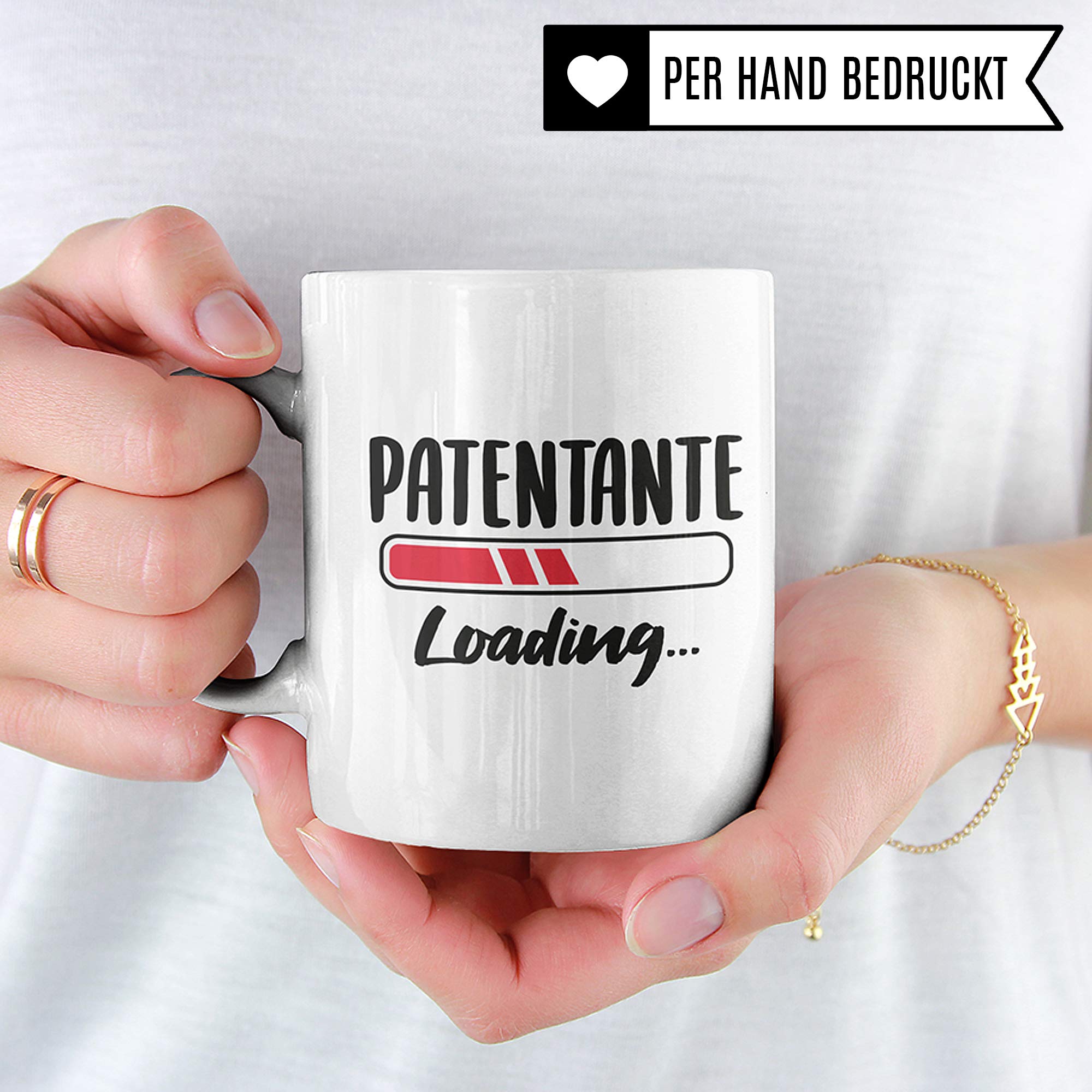 Pagma Druck Tasse Patentante, Geschenk Patentante Patensohn Patentochter Kaffeetasse, Taufpatin Fragen Becher, Patin Taufpatin Patenkind Geschenkidee Kaffeebecher