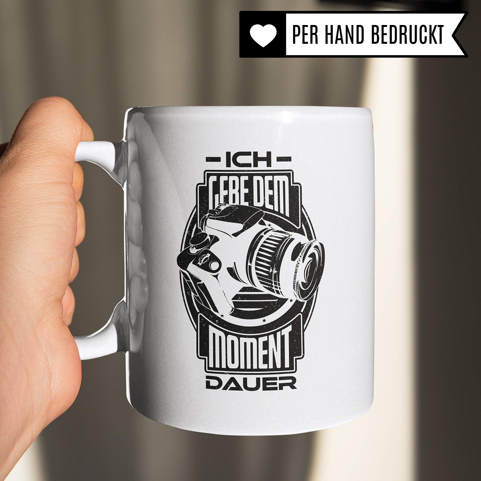 Pagma Druck Fotograf Tasse, Geschenk für Fotografen Becher, Kaffeetasse Fotografieren Spruch Objektiv Photography Kameramann, Foto Kaffeebecher Photograf