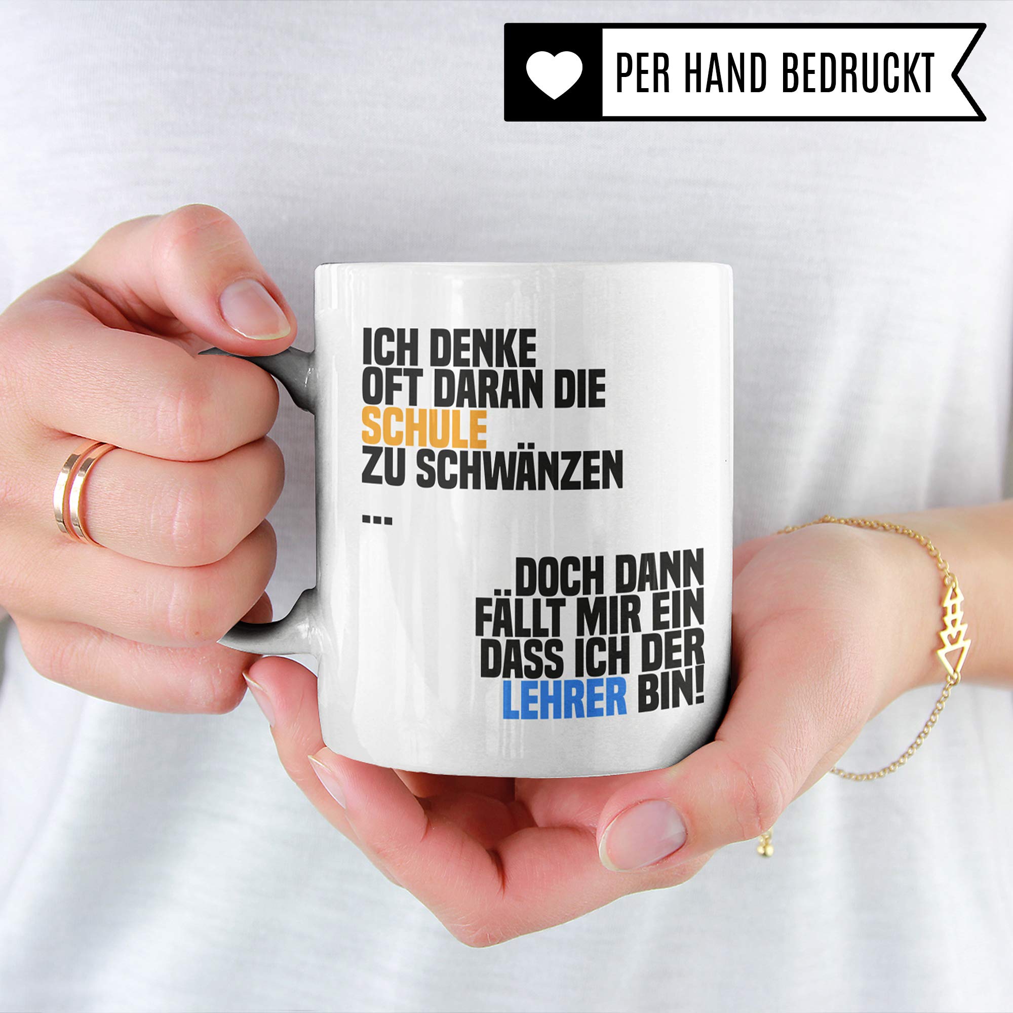 Pagma Druck Geschenk für Lehrer, Lehrer Tasse lustig, Kaffeetasse Lehramt Studium, Grundschullehrer Realschullehrer Gymnasiallehrer Mittelschullehrer Geschenk Spruch, Lehrer Tasse Abschied Abschluss