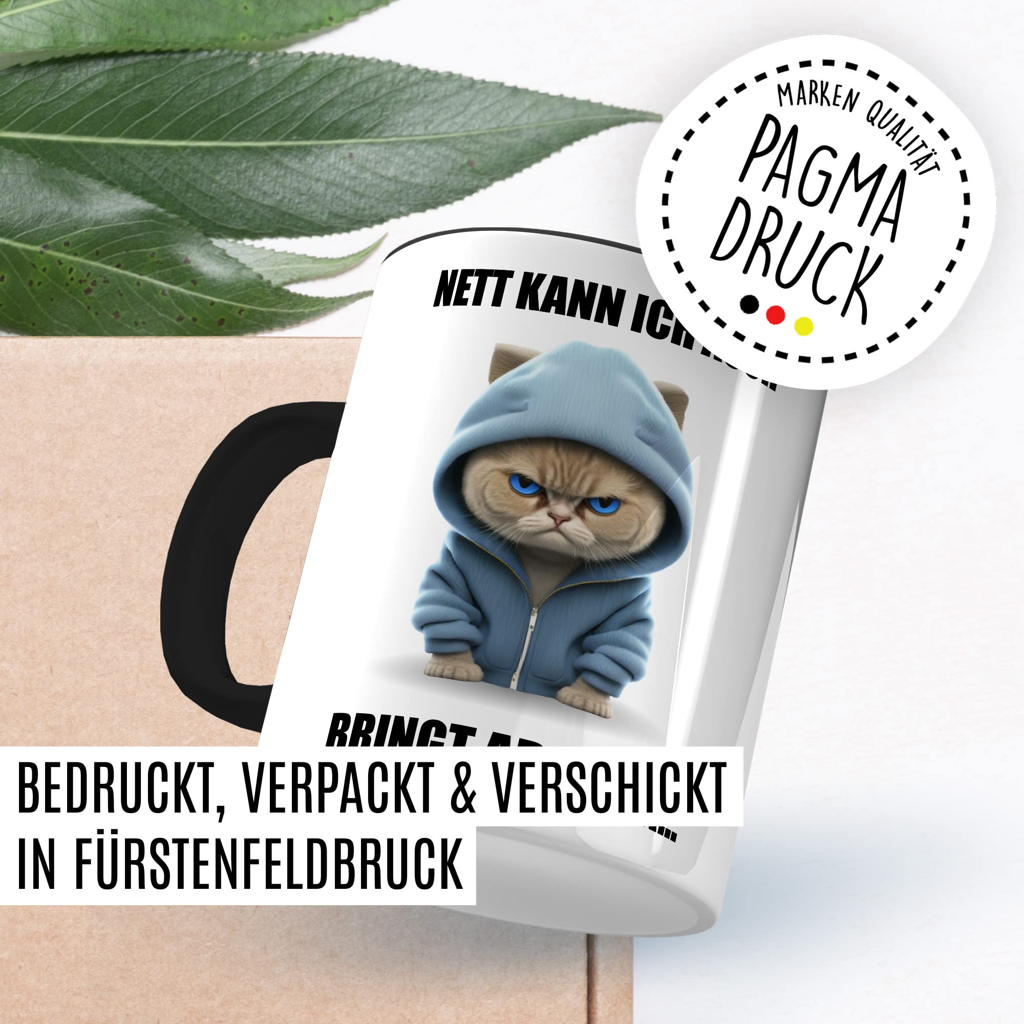 Katzen Tasse Katze Geschenk lustig Katzenmama Geschenkidee Kater Kaffeebecher Katzenpapa Teetasse