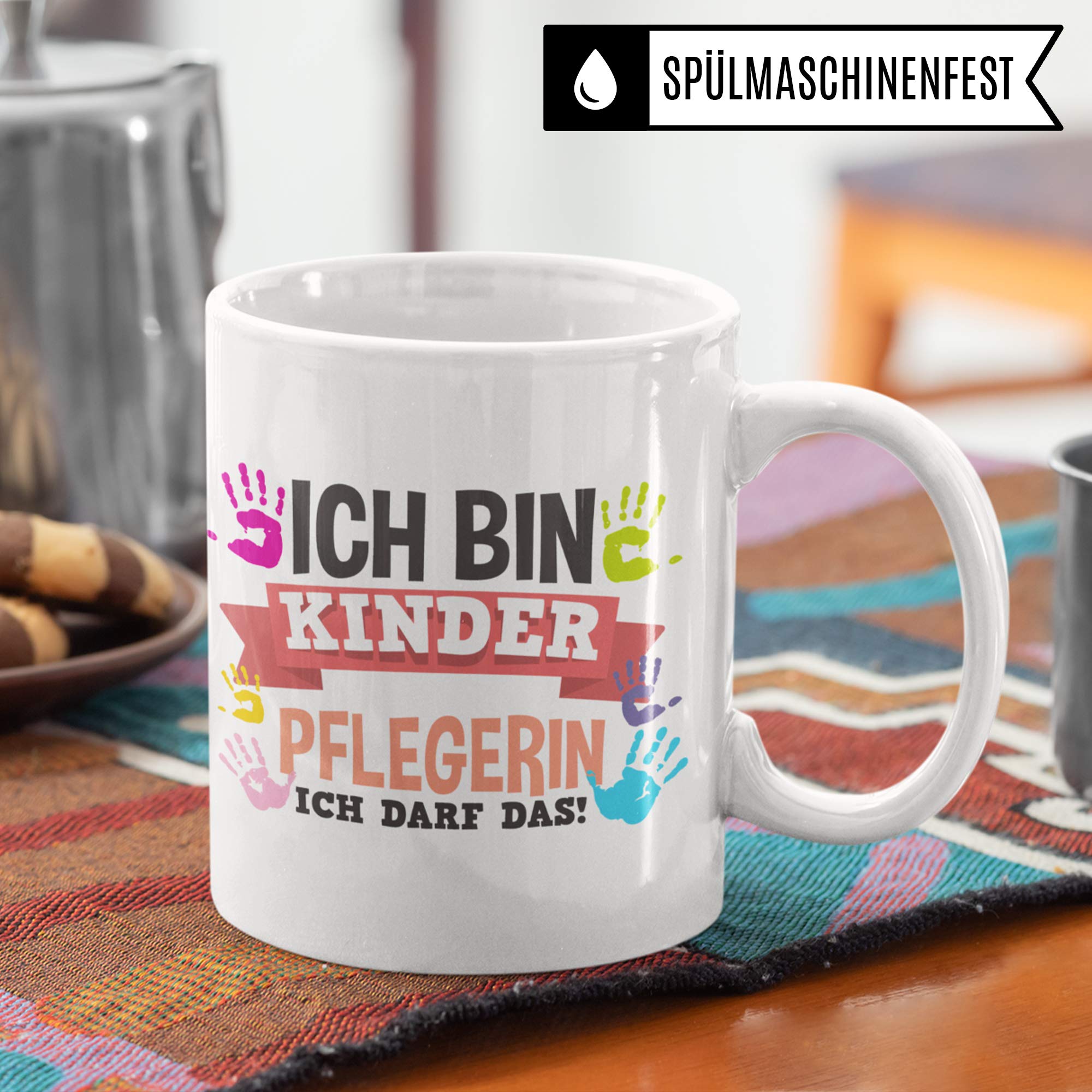 Pagma Druck Kinderpflegerin Tasse, Abschiedsgeschenk für Erzieherin, Abschied Kindergarten Kinderpflege Geschenk, Kita Geschenkidee Abschied Becher Kindergärtnerin Kaffeebecher, Kaffeetasse Erzieher