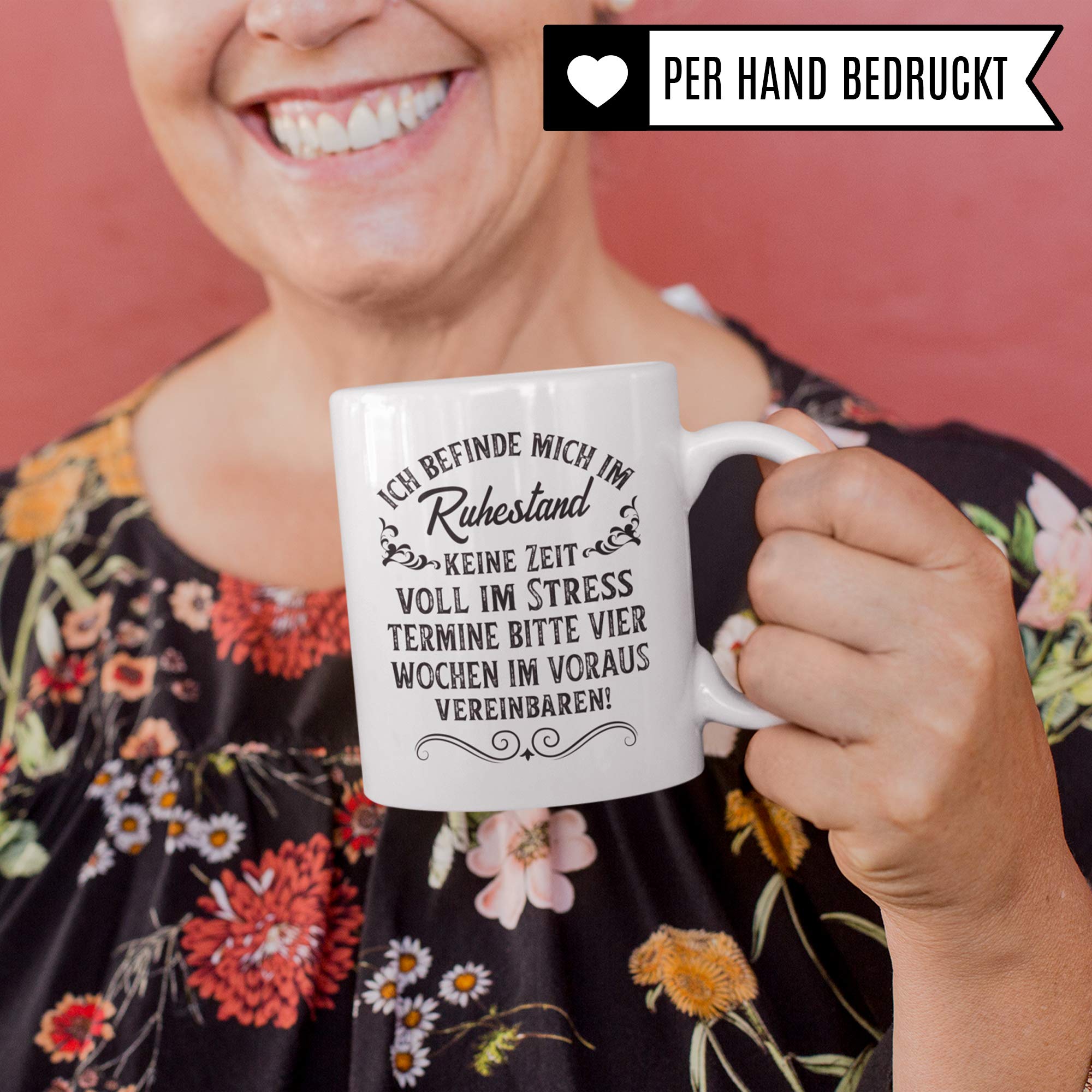 Pagma Druck Rentner Tasse, Geschenke zur Rente, Kaffeebecher Rentenbeginn Pension Rentnerin Spruch, Renteneintritt Geschenk Becher Mann & Frau