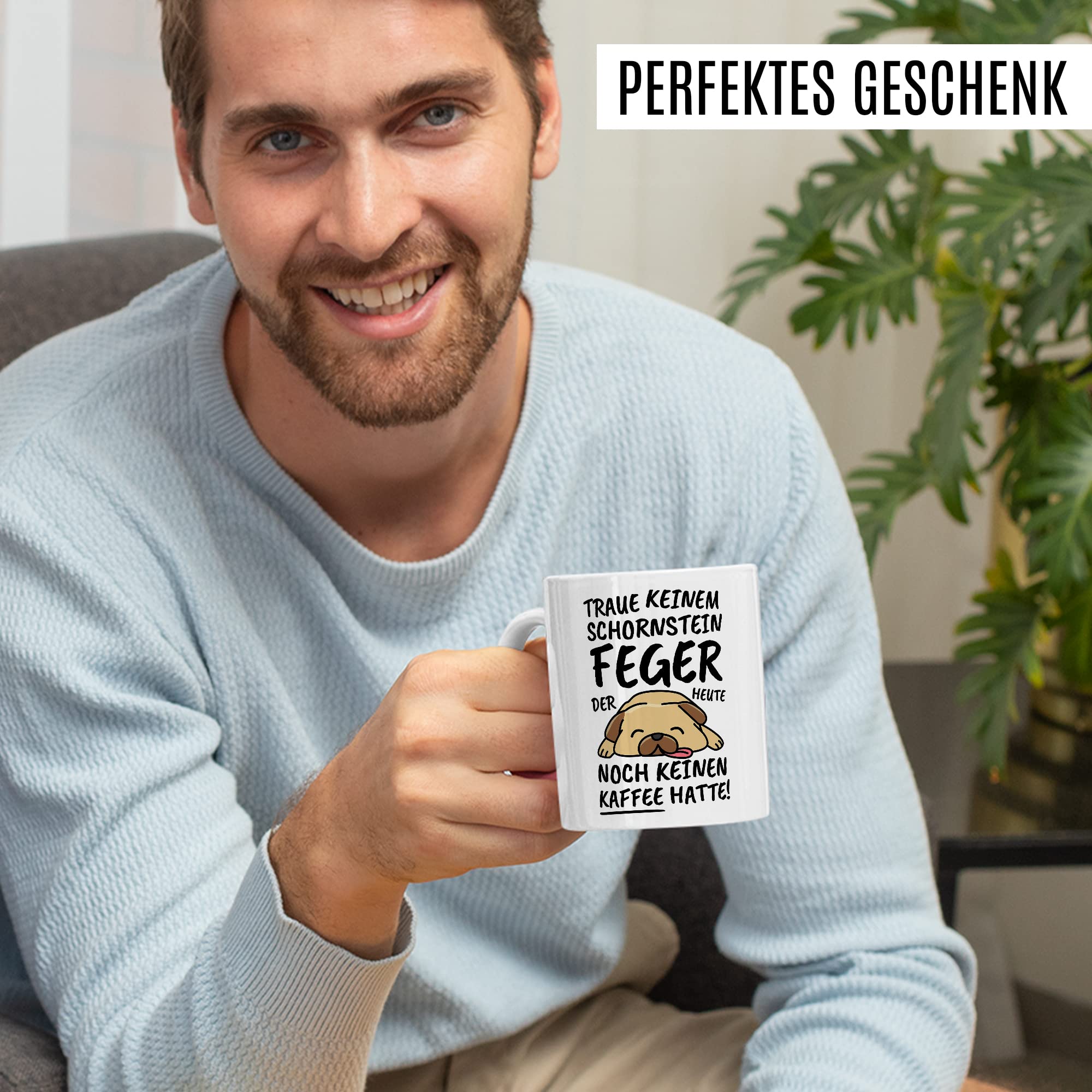 Tasse Schornsteinfeger lustig Schornsteinfeger Geschenk Beruf Spruch Kaffeebecher Schornsteinfeger Geschenkidee Schornsteinfegen Kaminkehrer Schlotfeger Kaffee-Tasse Teetasse Becher