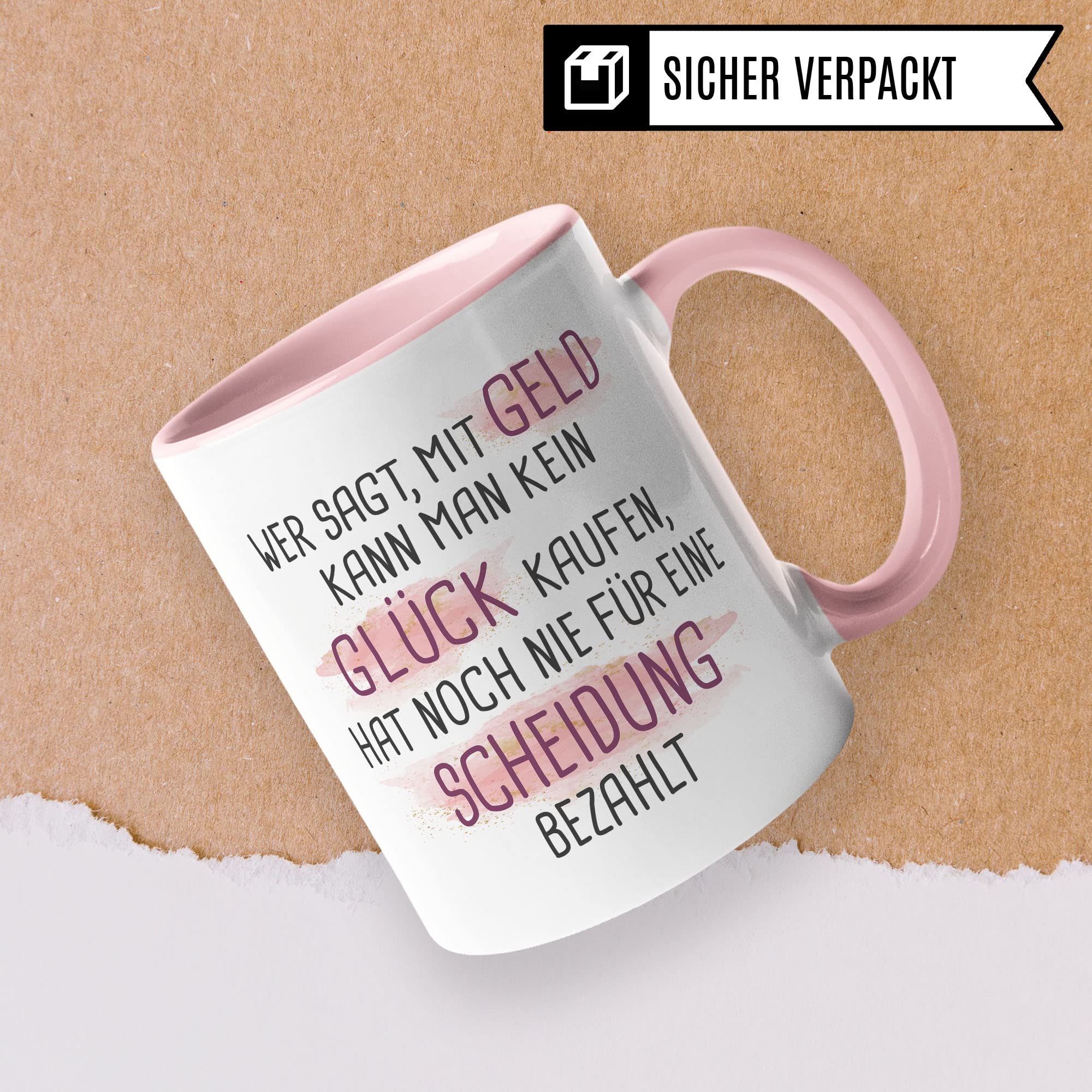 Tasse Scheidung Geschenke Frauen, Glückwunsch zur Scheidung, Spruch Scheidungsparty Frau Scheidung Geschenk Trennung Kaffeetasse