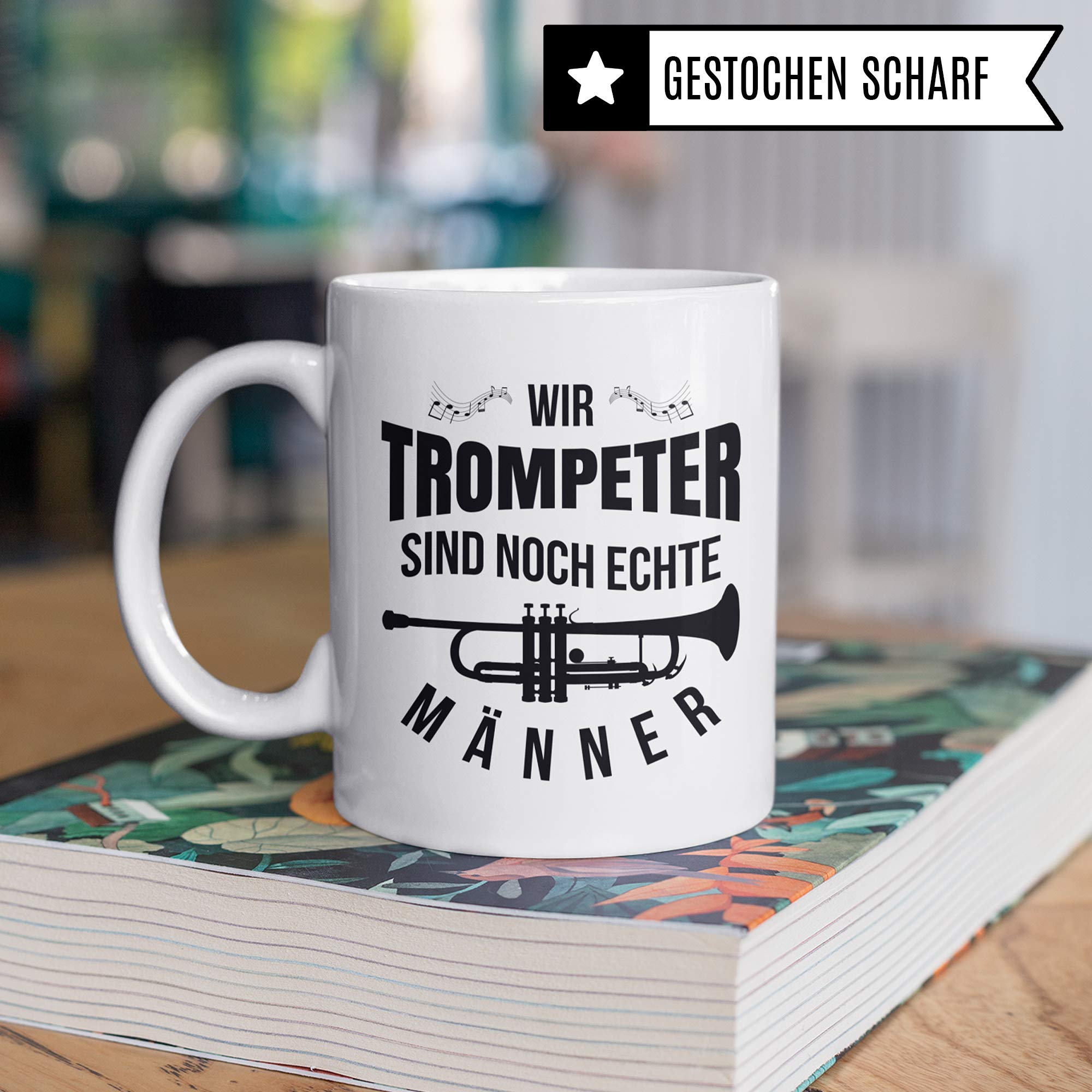 Pagma Druck Trompete Geschenke Tasse, Musiker Geschenke Trompete, Kaffeetasse Trompeter Trompetenspieler Deko, Trompete Geschenkideen Becher Musiker Blechbläser Dekoration Spruch