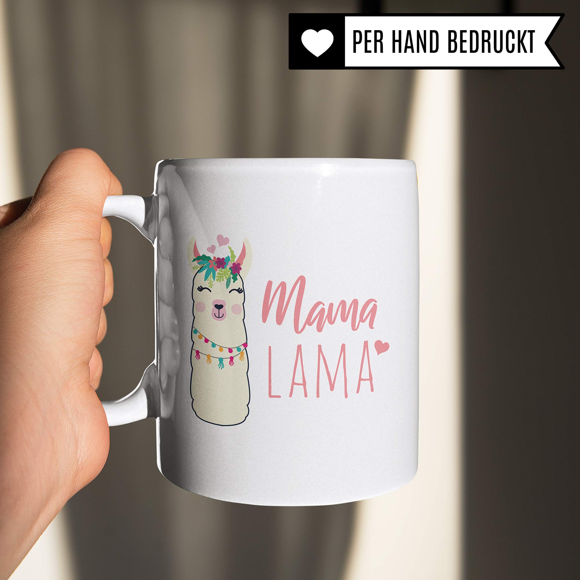 Pagma Druck Mama Lama Tasse Tasse Mama lustig Geschenkidee | Lama Zeichnung Kaffeetasse Becher | Mutter Llama Witz Kaffeebecher