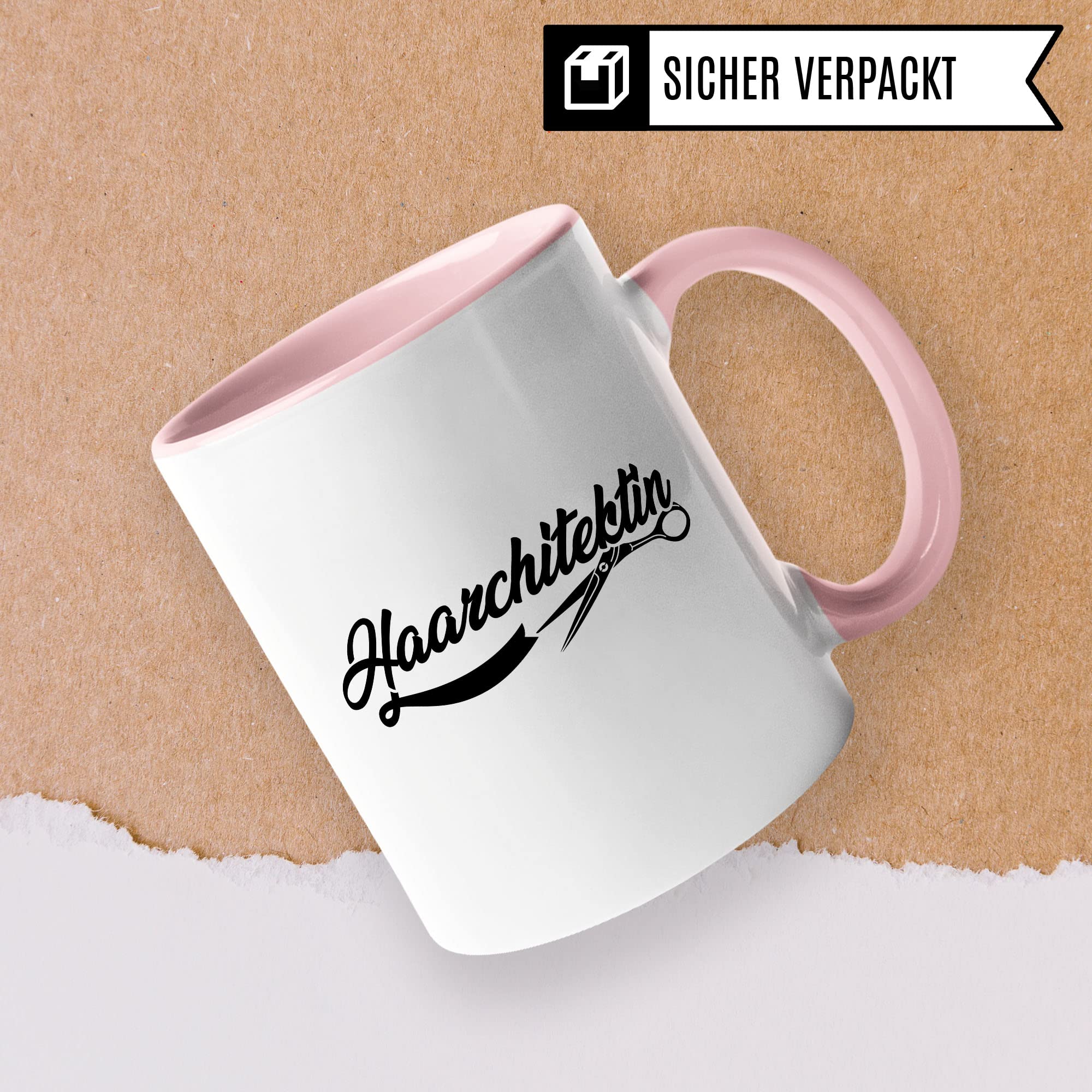 Friseurin Tasse Geschenkidee Haarstylistin Kaffeetasse Humor Witz Geschenk für Frisörin Kaffeebecher Frisöse Becher