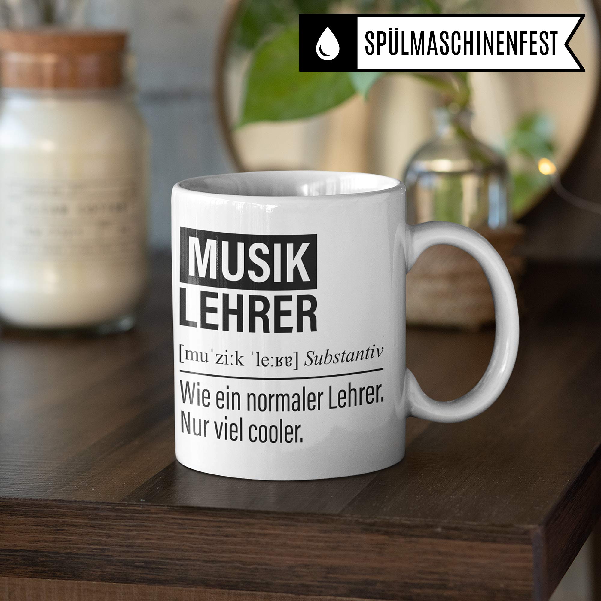 Musiklehrer Tasse, Geschenk für Musik Lehrer, Kaffeetasse Geschenkidee Lehrer, Kaffeebecher Lehramt Schule Musik Unterricht Witz