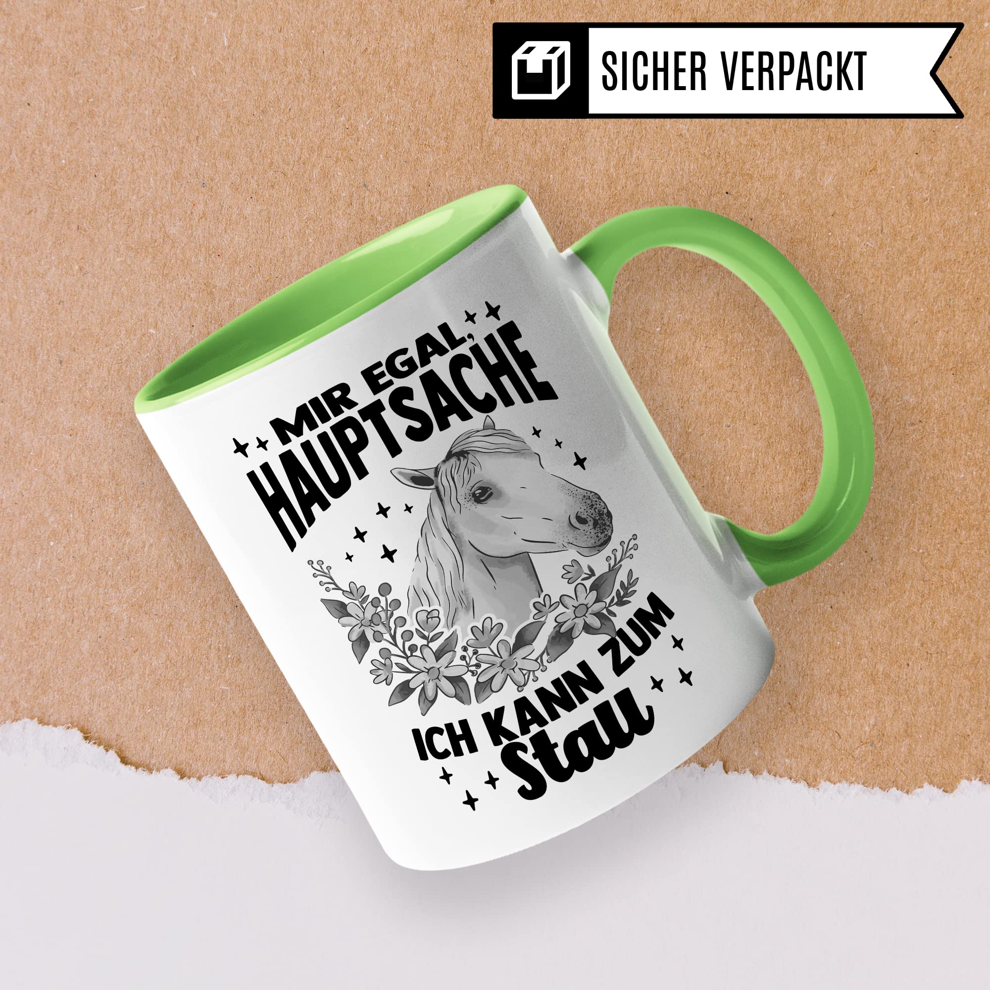 Tasse Pferd Stall Pferde Kaffeetasse Reiterin Kaffee-Becher Reiten bester Freund Vierbeiner Teetasse Pferdemädchen Stallmädchen Pferdeliebhaber Geschenk Geschenkidee Reiter