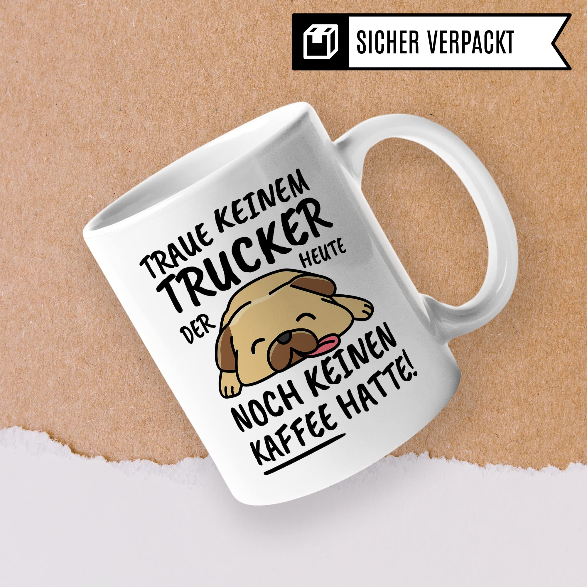 Tasse Trucker lustig Trucker Geschenk Beruf Spruch Kaffeebecher Trucker Geschenkidee Lastwagenfahrer LKW-Fahrer Berufskraftfahrer Truckerfahrer Kaffee-Tasse Teetasse Becher